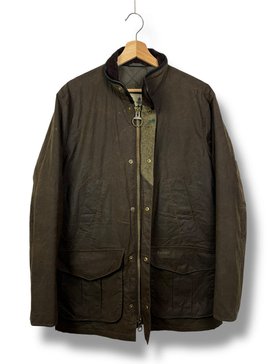Barbour Hereford Wax Jacket – Olive – Size L