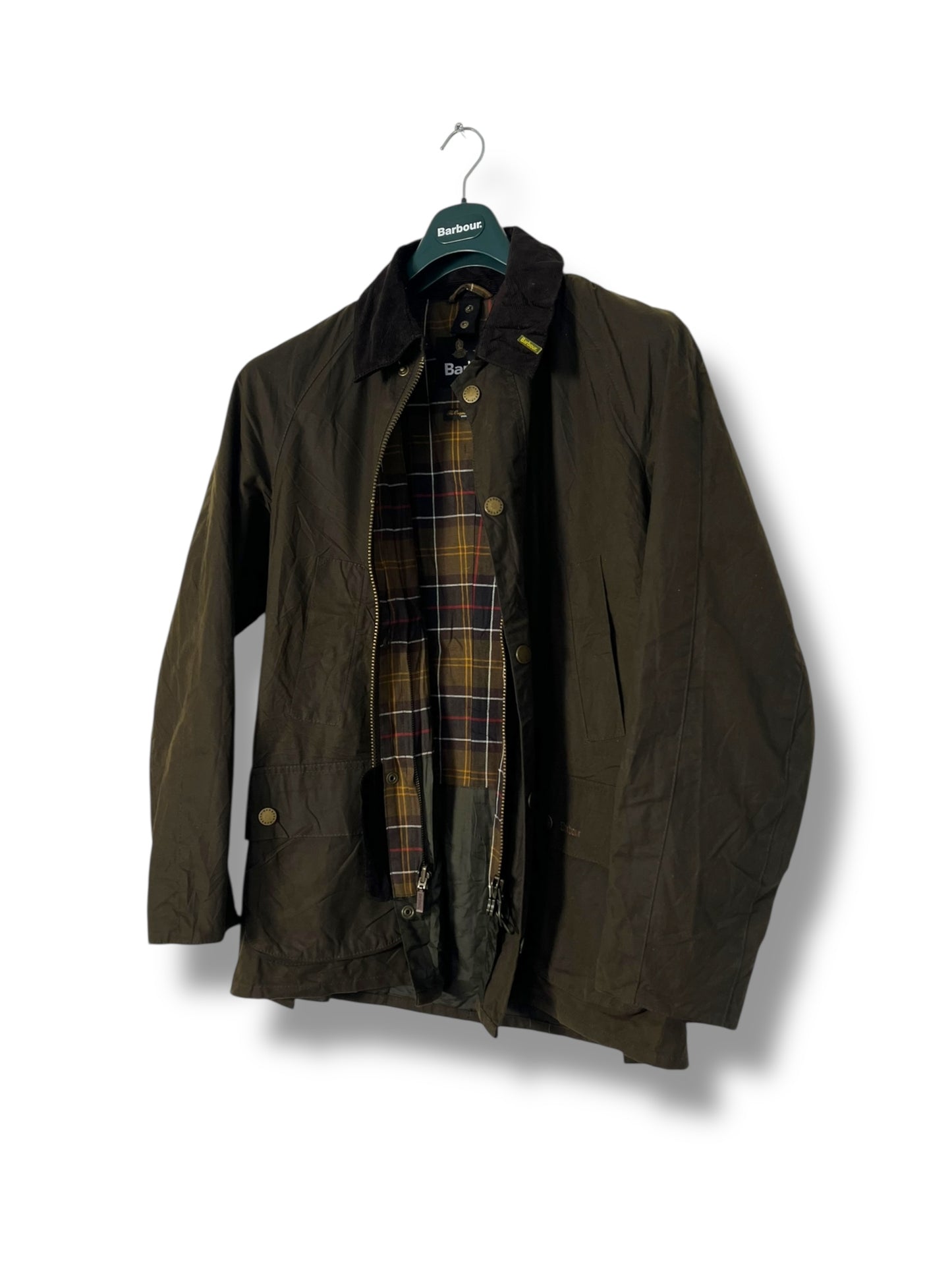 Barbour Ashby Wax Jacket – Dark Olive (Medium)