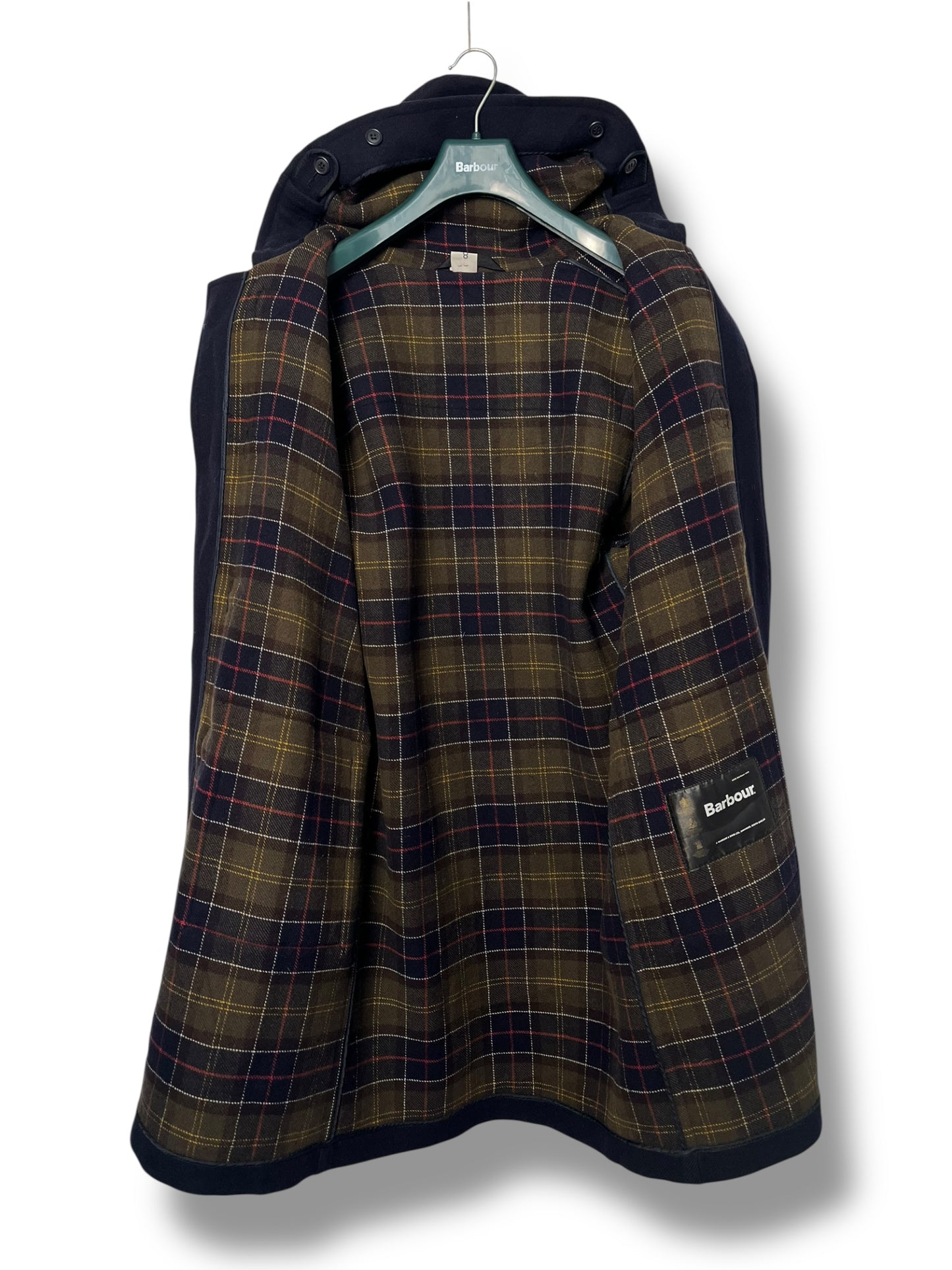 Barbour Duffle Coat Navy Blue – Wool – Size S