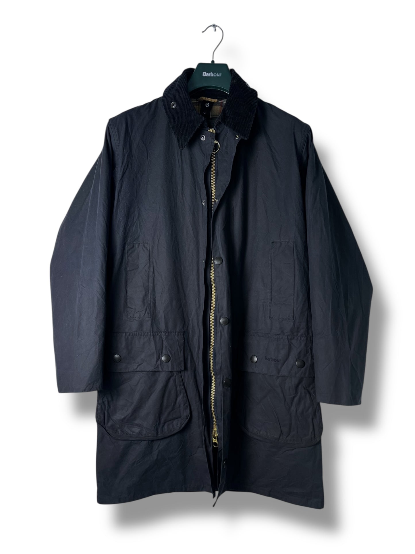 Barbour Border Wax Jacket – C34 (XS) – Modern