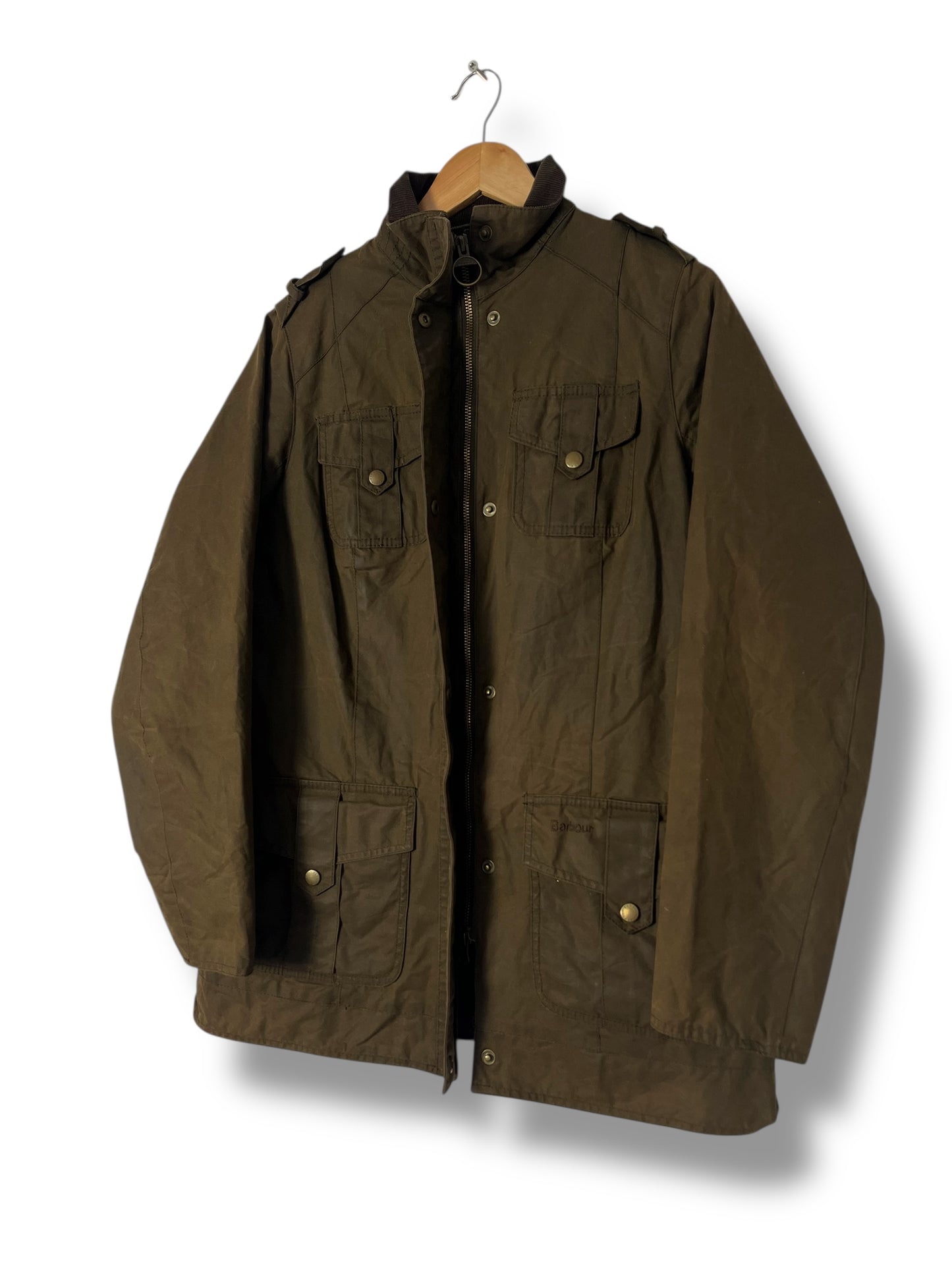 Barbour Defence Utility Jacket – Olive – UK 14