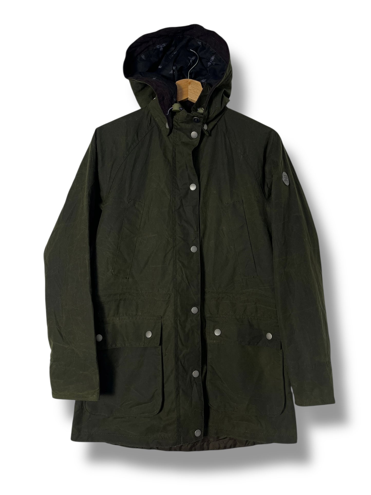 Barbour Waxed Parka – Sage Green – Women’s UK 8