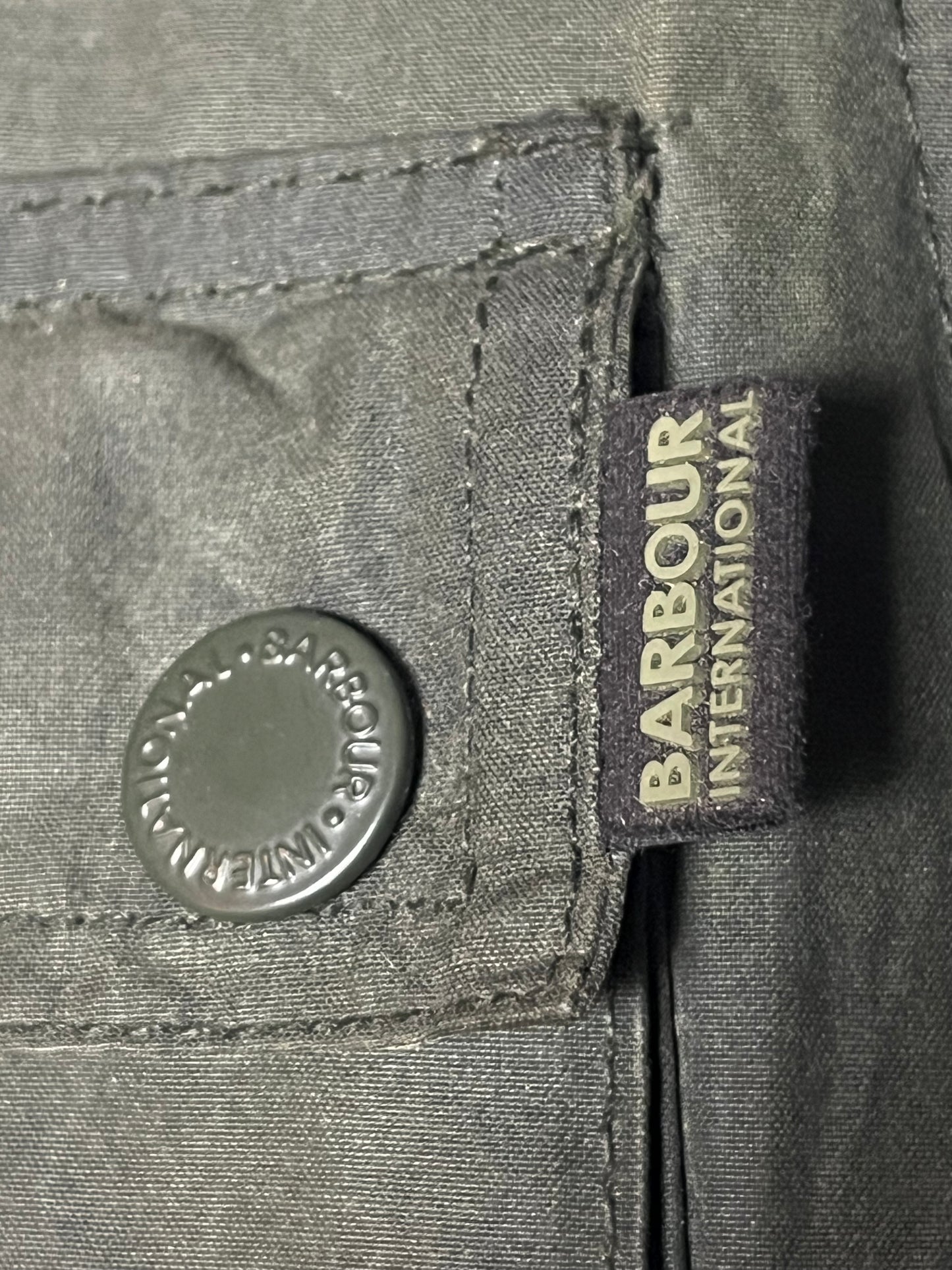 Barbour International Blackwell Wax Jacket – Sage Green – Size L - Selected by Draps