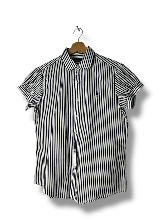 Ralph Lauren Sport Edition Women’s Striped Shirt Black/White – Size M