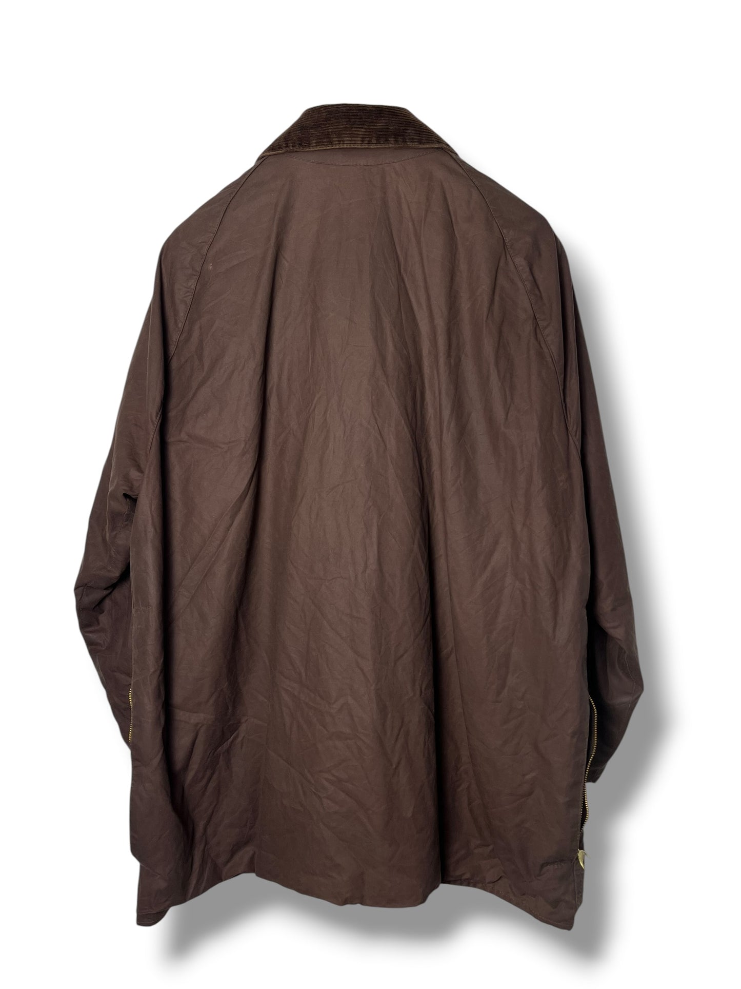 Barbour Beaufort Wax Jacket Brown C46 XL Vintage 2000s Classic