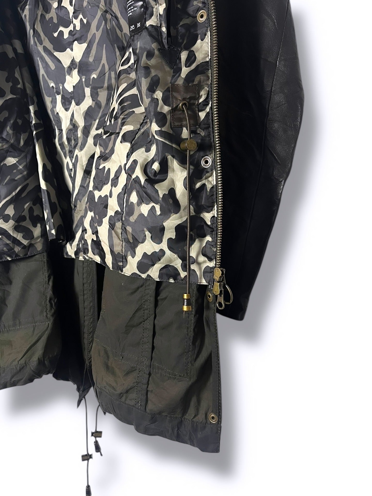 Barbour Buckinghamshire Wax Jacket – Olive & Leather (UK 12 / EU 40)