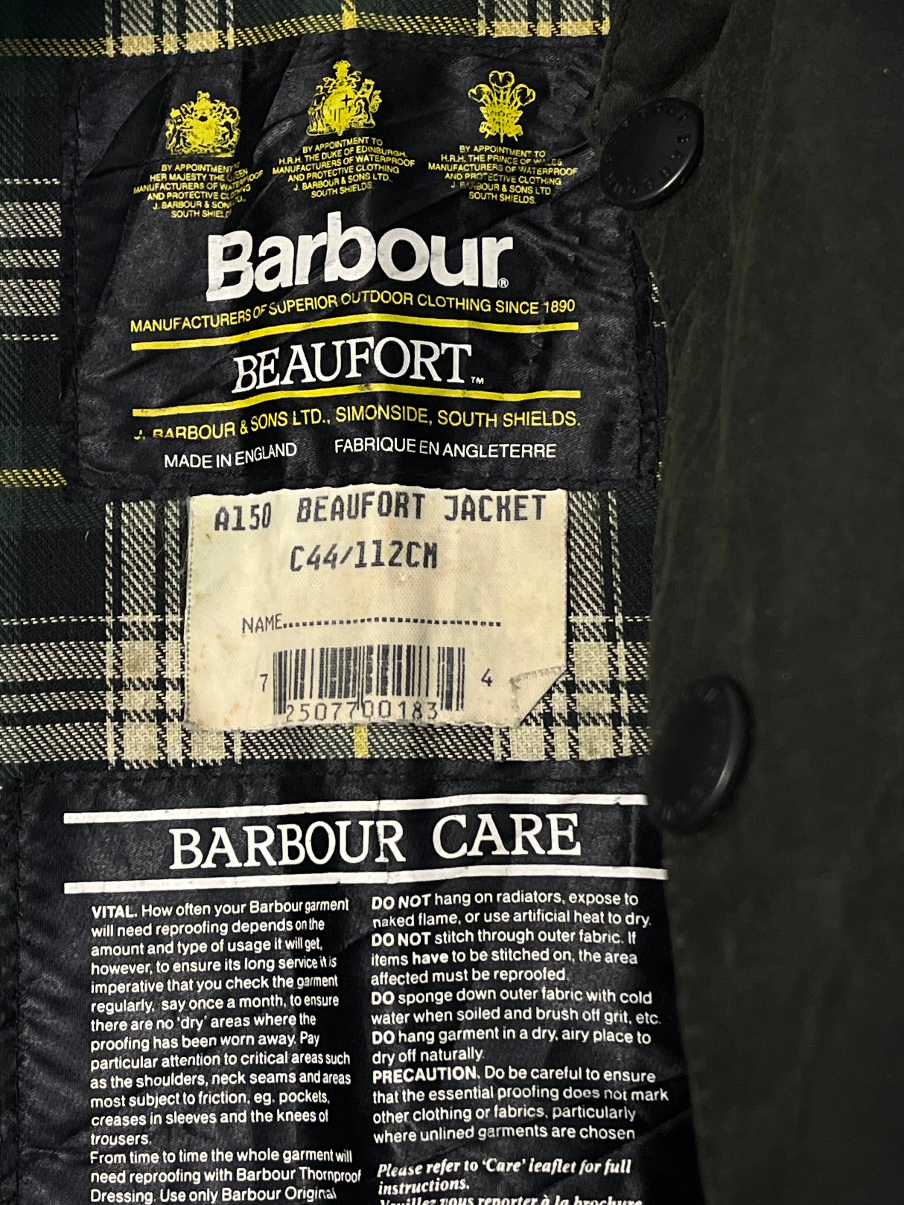 Dead-Mint 90s Barbour beaufort c44 1993