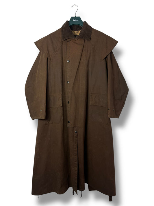 Barbour Stockman Waxed Coat – Brown – Size S