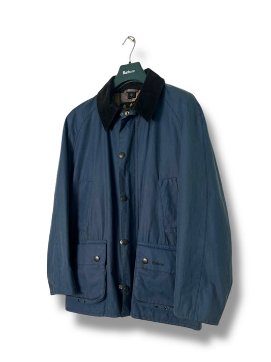 Barbour Ashby – Light Blue Waxed Cotton Jacket (size M) 2000