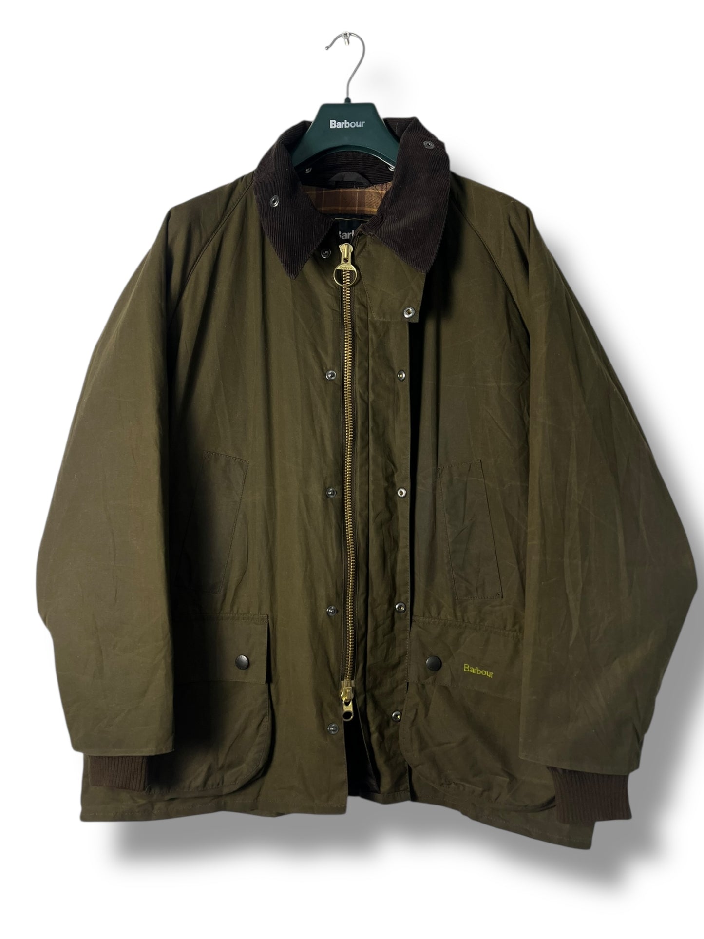 Barbour Winter Bedale Wax Jacket – XXL – Olive – Made in England