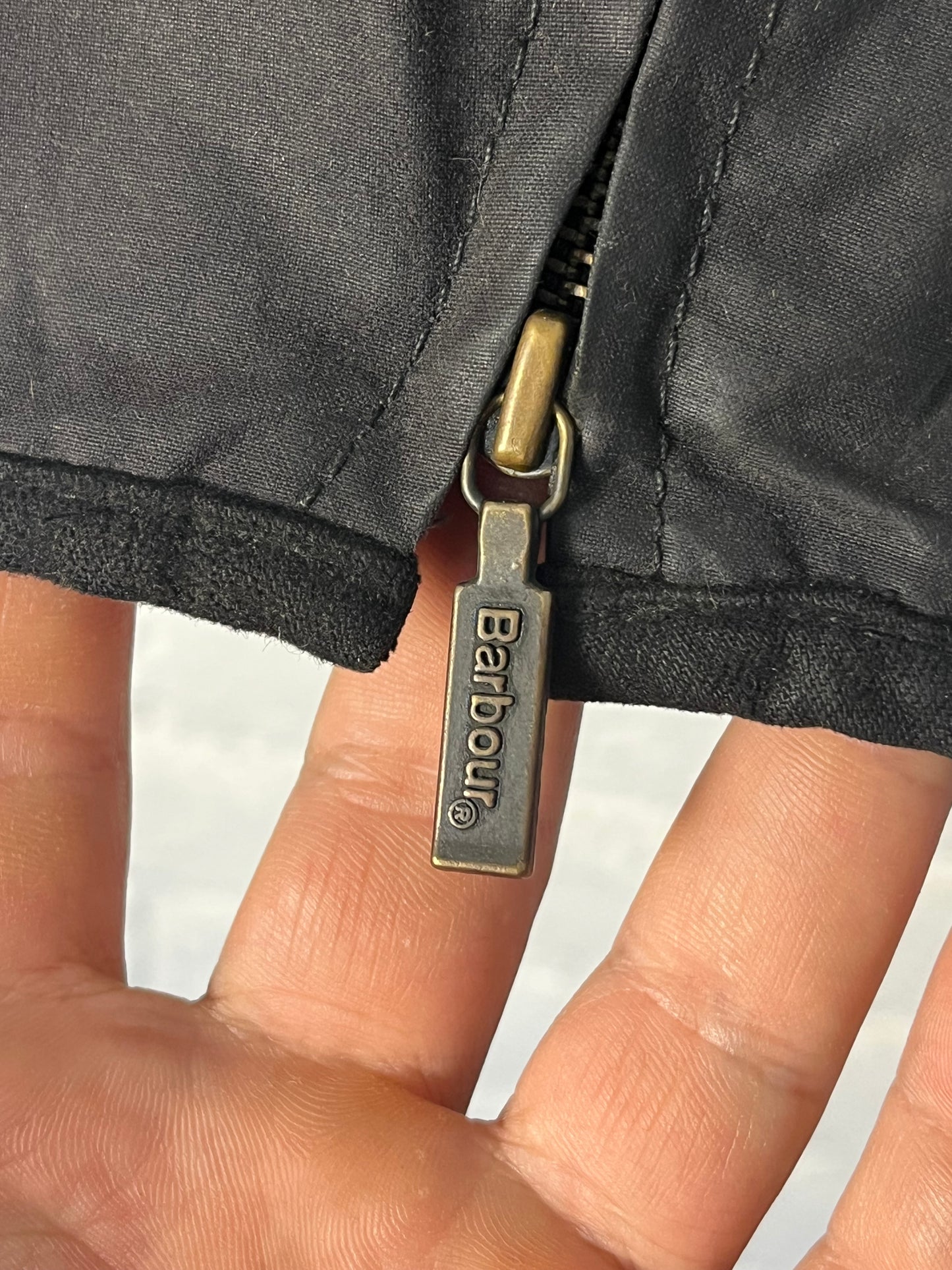 Barbour Utility Wax Jacket Black L Vintage