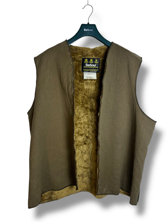 A295 Barbour Vintage C48 Bodywarmer Liner Button Version