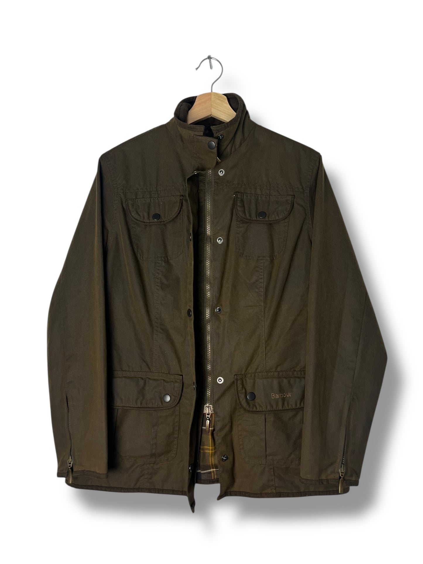 Barbour Utility Ladies UK14 Vintage Olive 2000s – Waxed Cotton Jacket