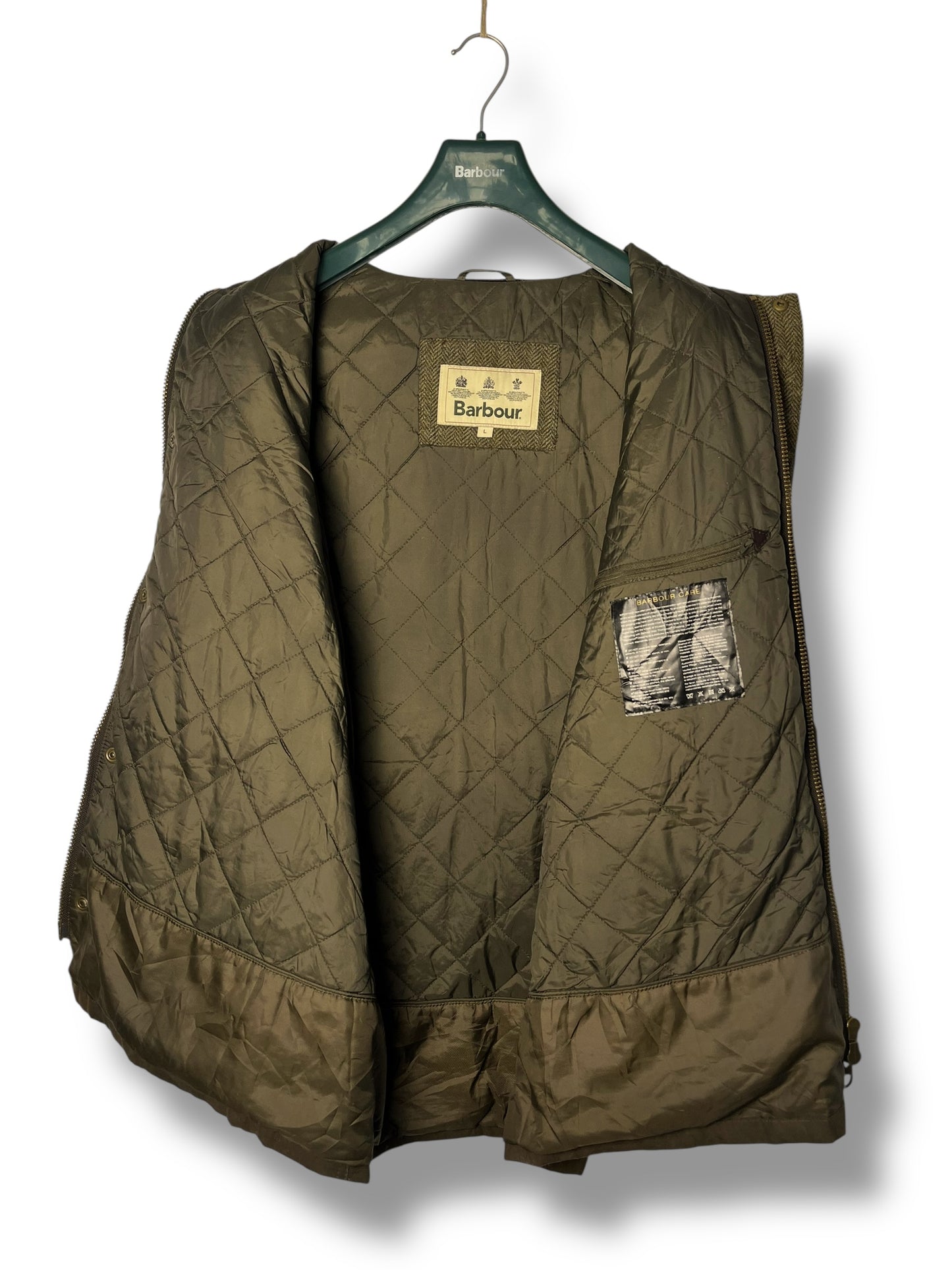 Barbour Hereford Wax Jacket – Olive – Size L