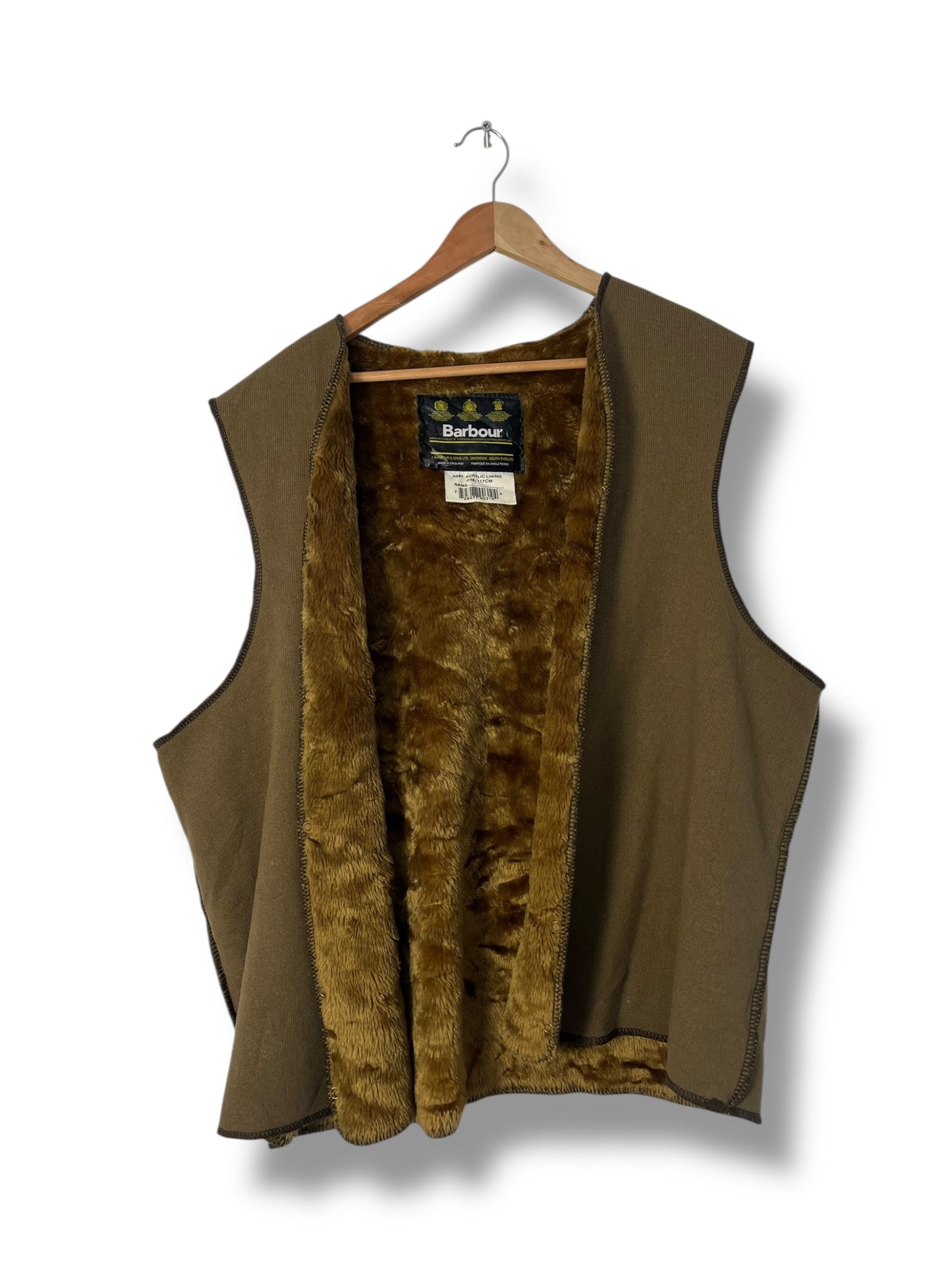 Barbour Vintage Body Warmer Liner C46– Button Clip