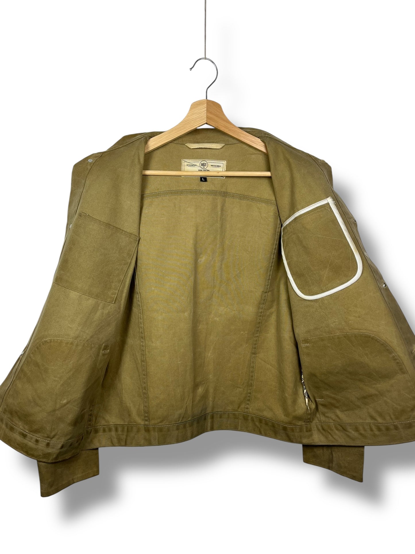 Rogue Territory (RGT) Waxed Overshirt – Sand – Size L (fits S)