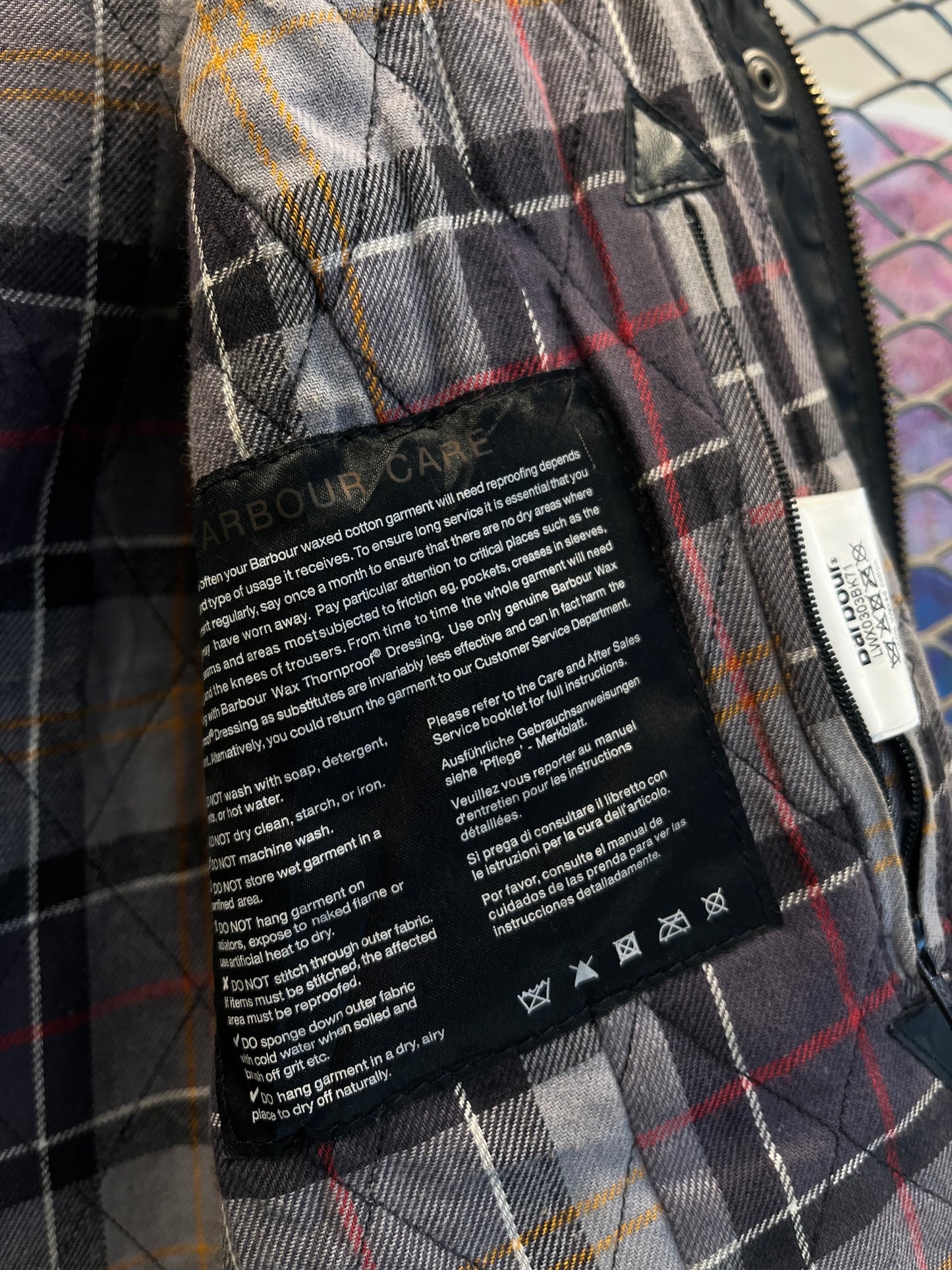 Barbour Kelsall Women’s Waxed Jacket Black UK 8 Hooded Drawstring