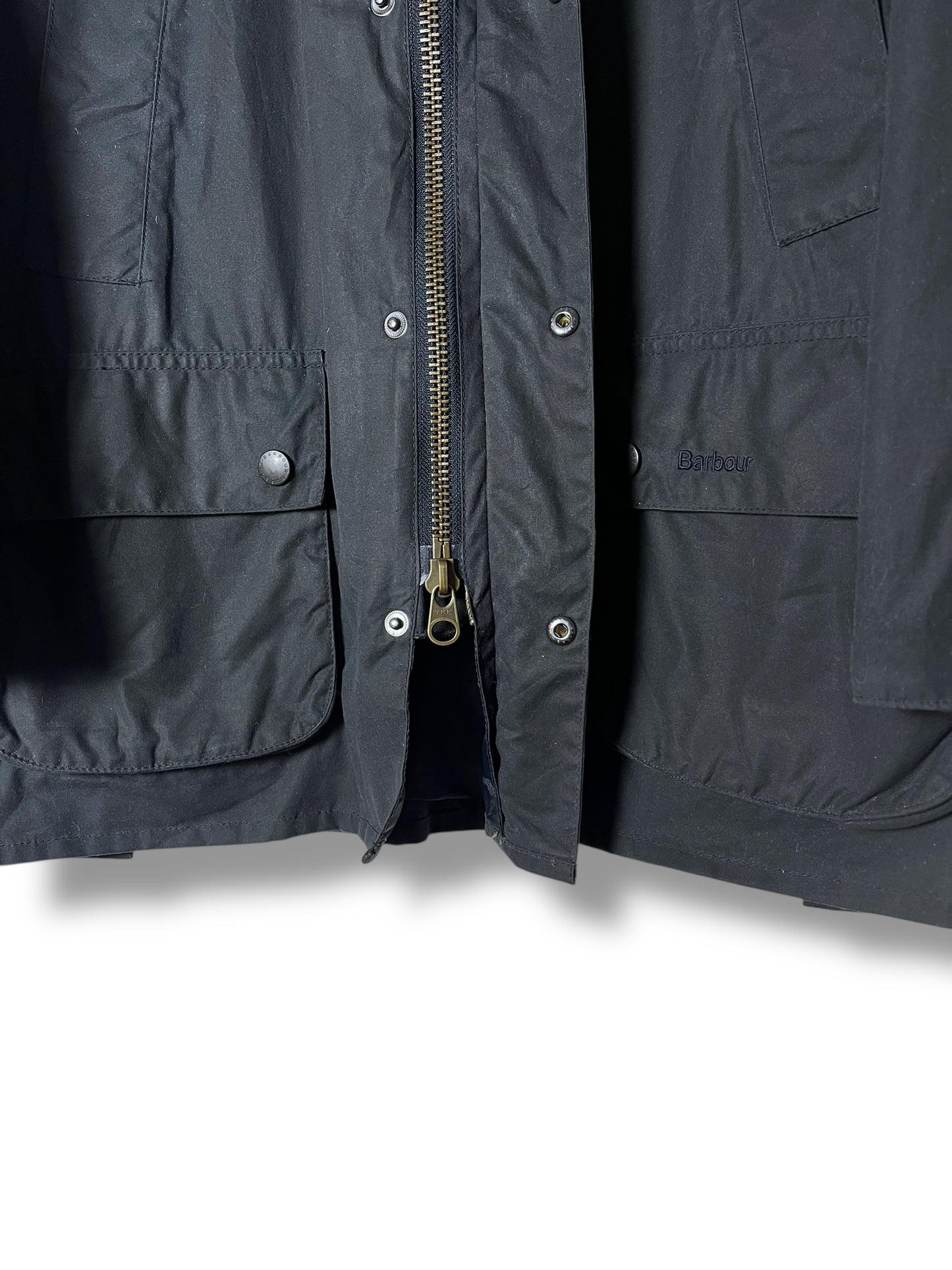 Barbour Ashby Wax Jacket –  Navy – Size L - Selected by Draps