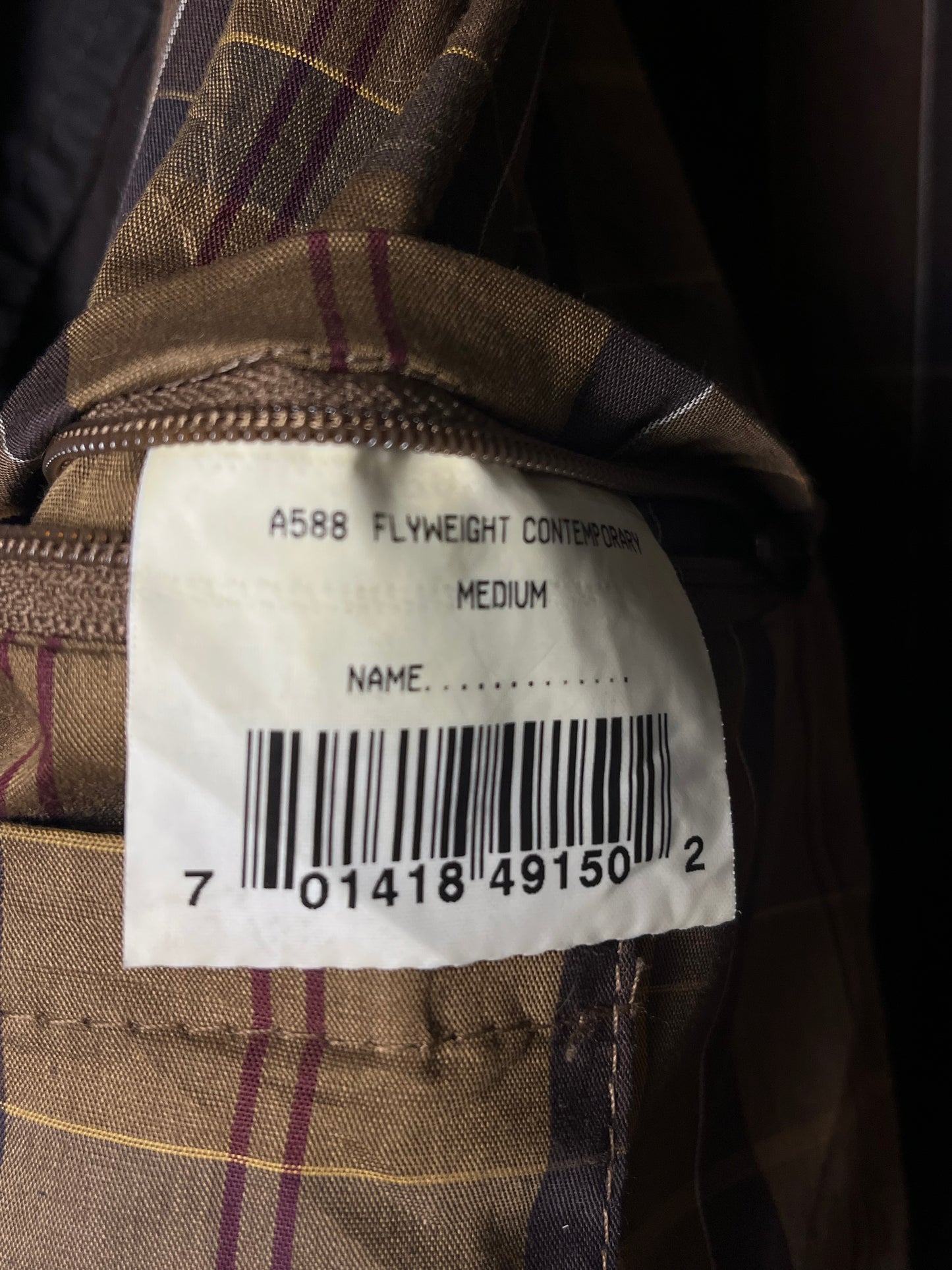 Barbour Flyweight Wax Jacket – Brown – Size M (Fits L)