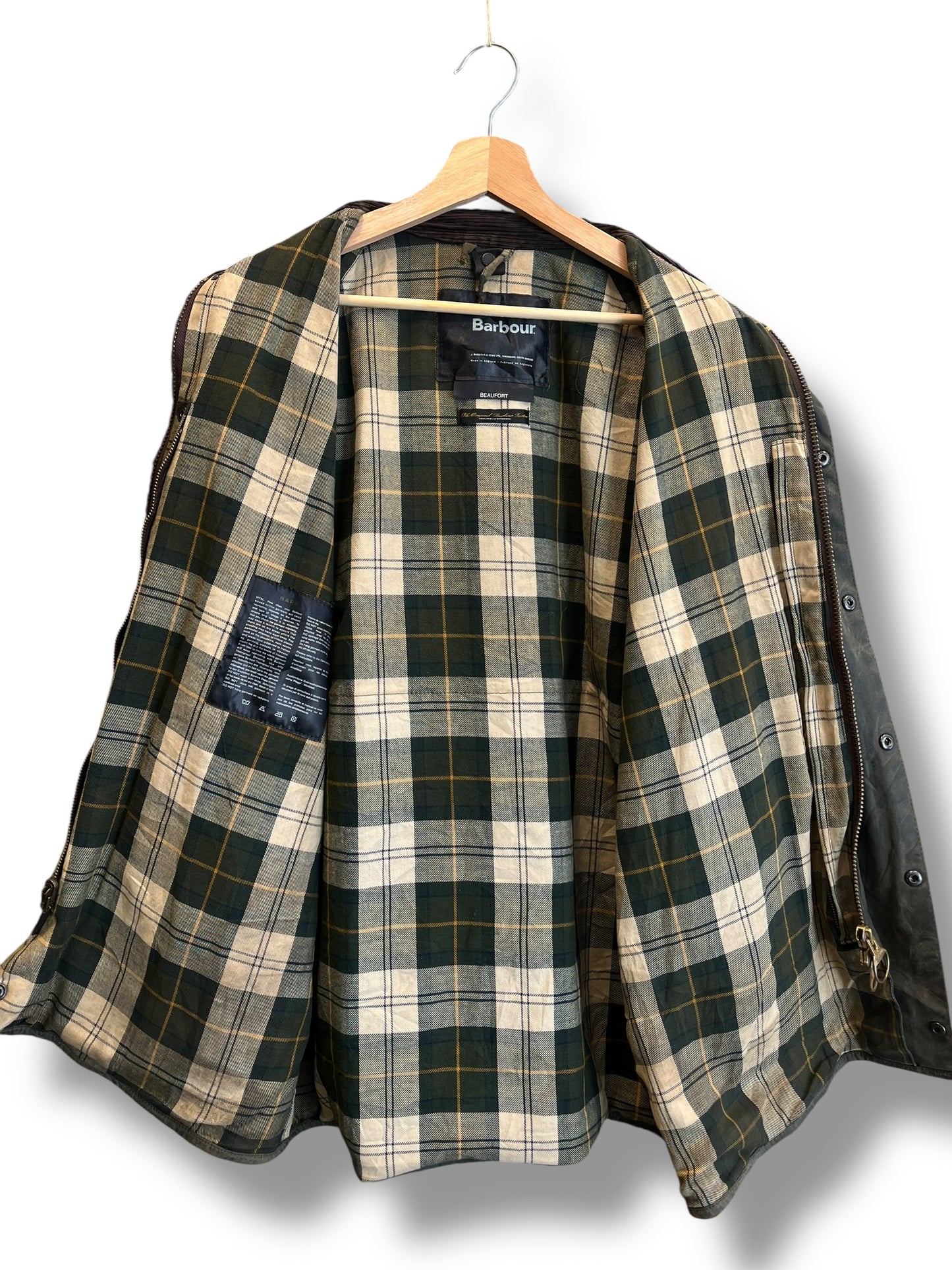 Barbour Beaufort C44 Sage Green 2000 Waxed Jacket Made England