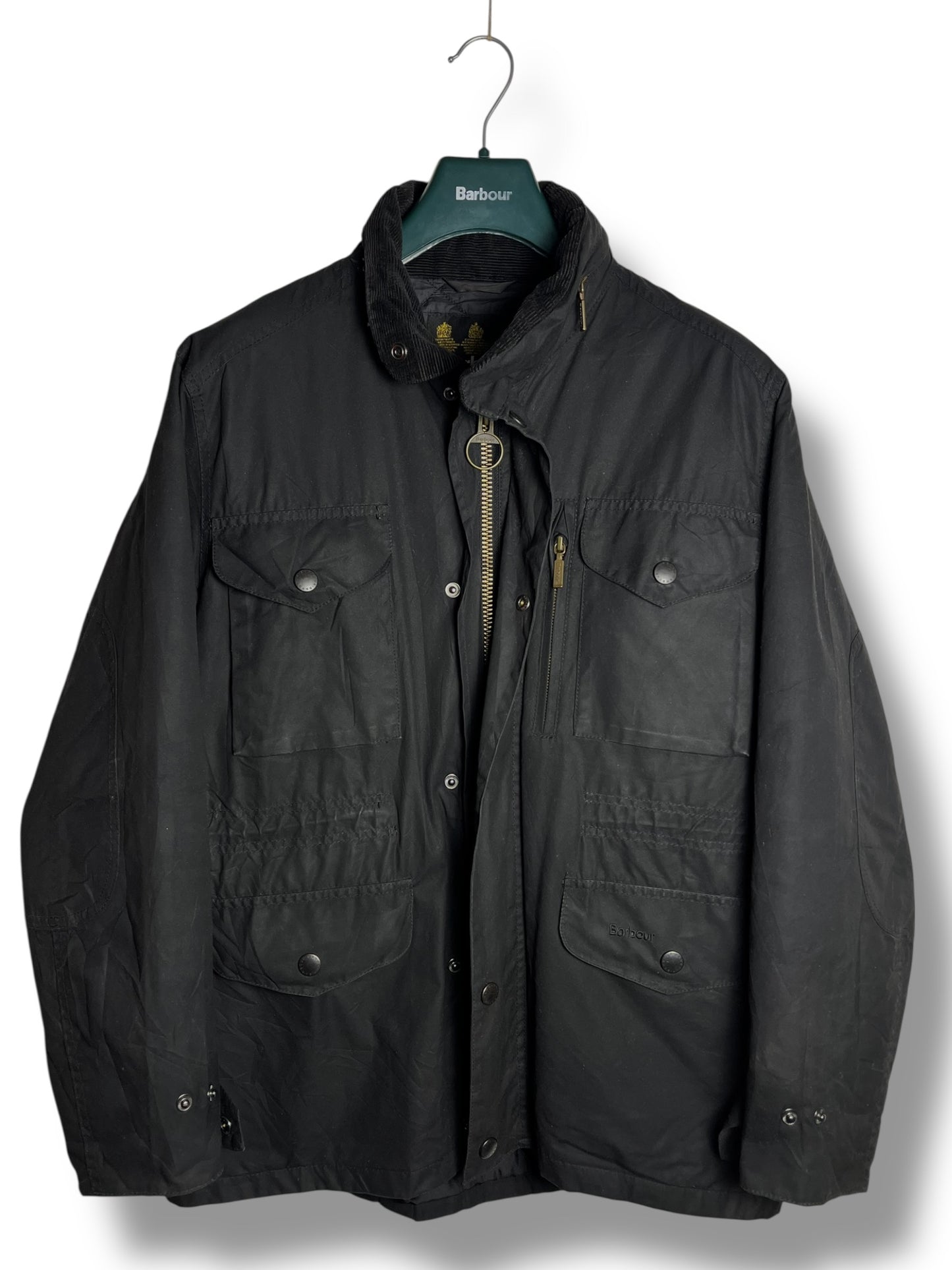 Barbour Sapper Wax Jacket Black Cotton Utility Jacket Medium