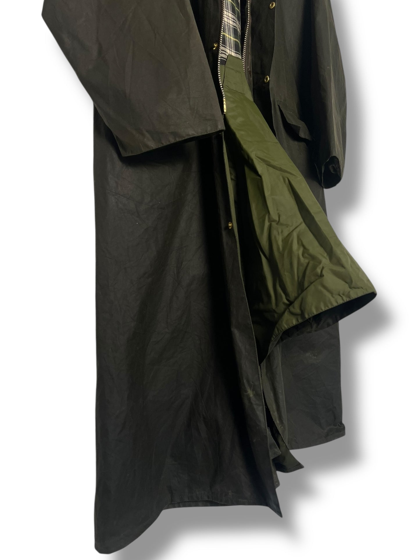 Barbour Burghley Coat C44 Sage – Rare Vintage 1994