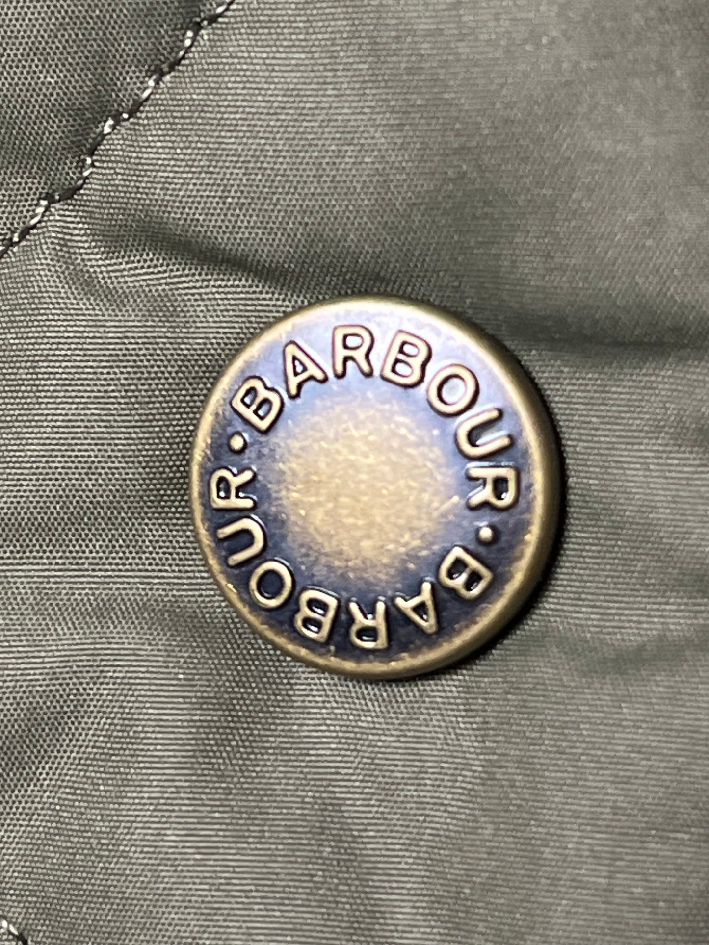 Lady Barbour x GANNI Quilted Burghley Coat – Olive – UK12