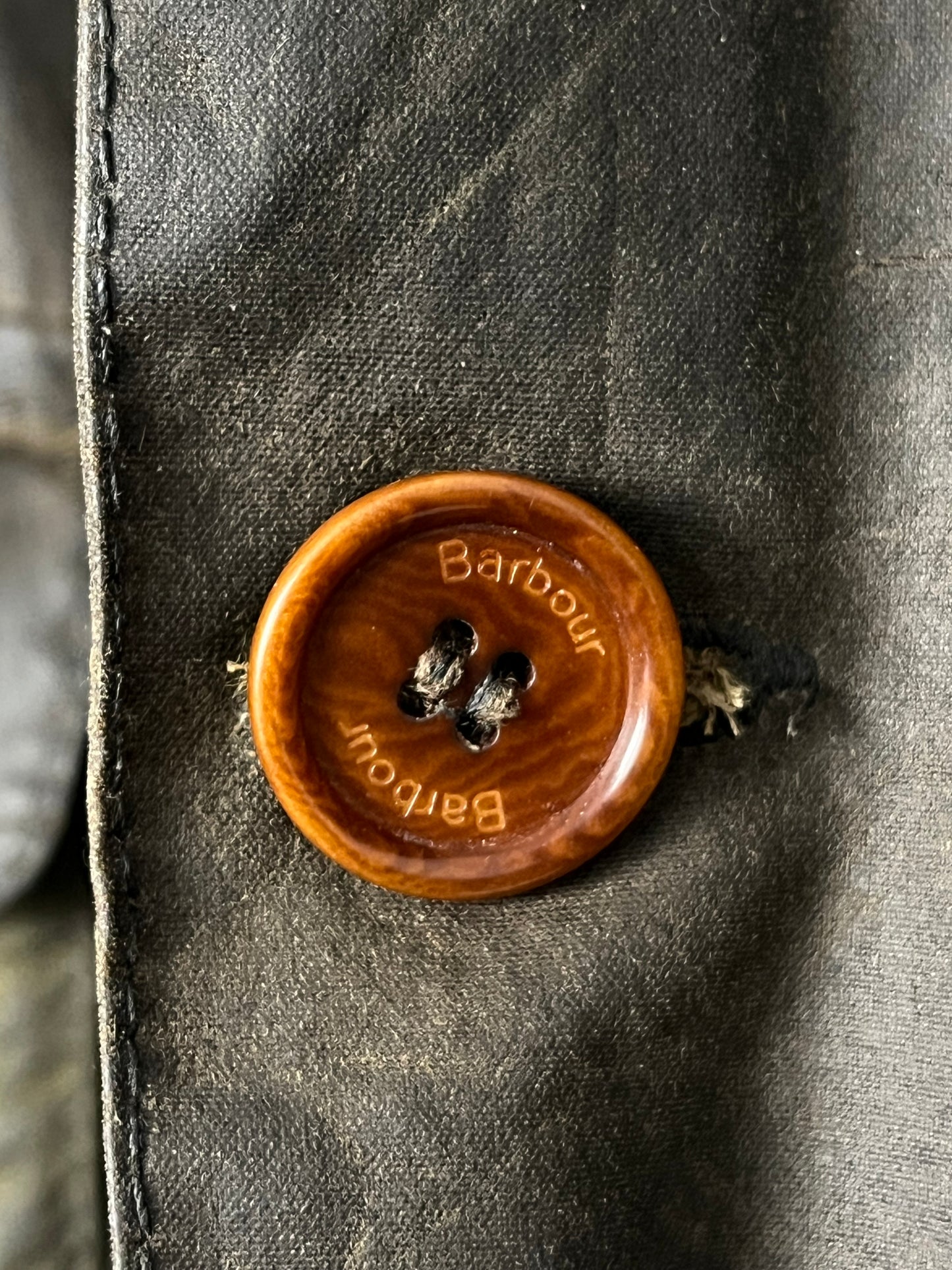 Barbour Commander Dept. (B) – Waxed Cotton Blazer – XL – Dark Olive