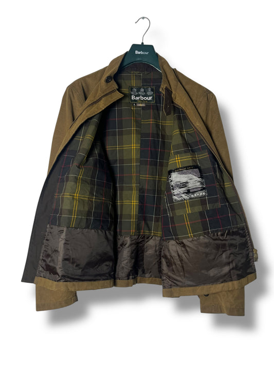 Barbour Nixol Wax Jacket – Mustard – Vintage – Fits L (Tagged XL)