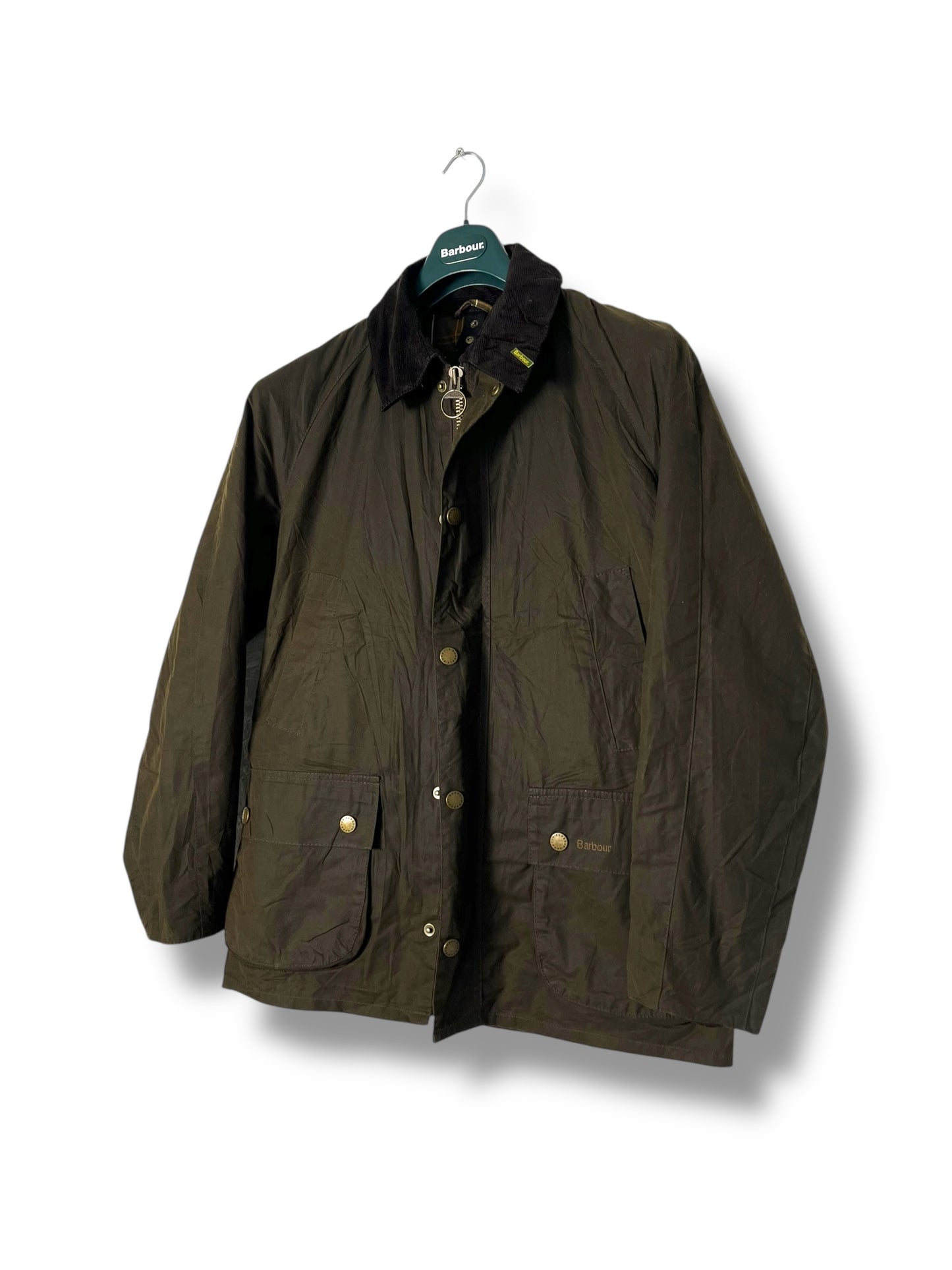 Barbour Ashby Wax Jacket – Dark Olive (Medium)