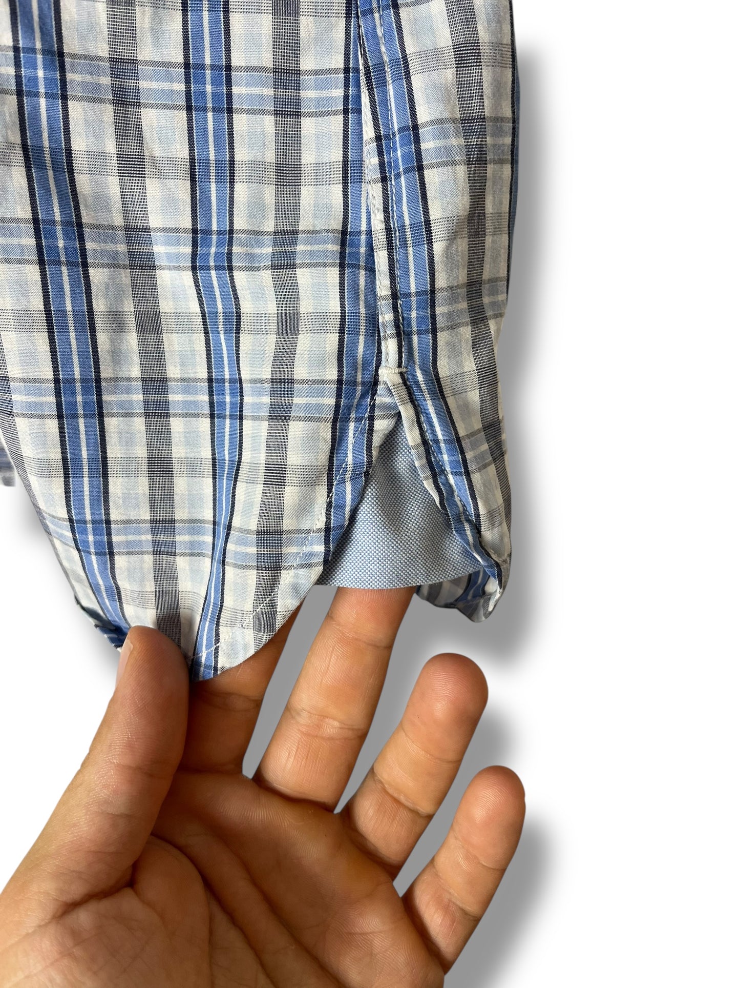 Tommy Hilfiger Checkered Shirt M Blue/White