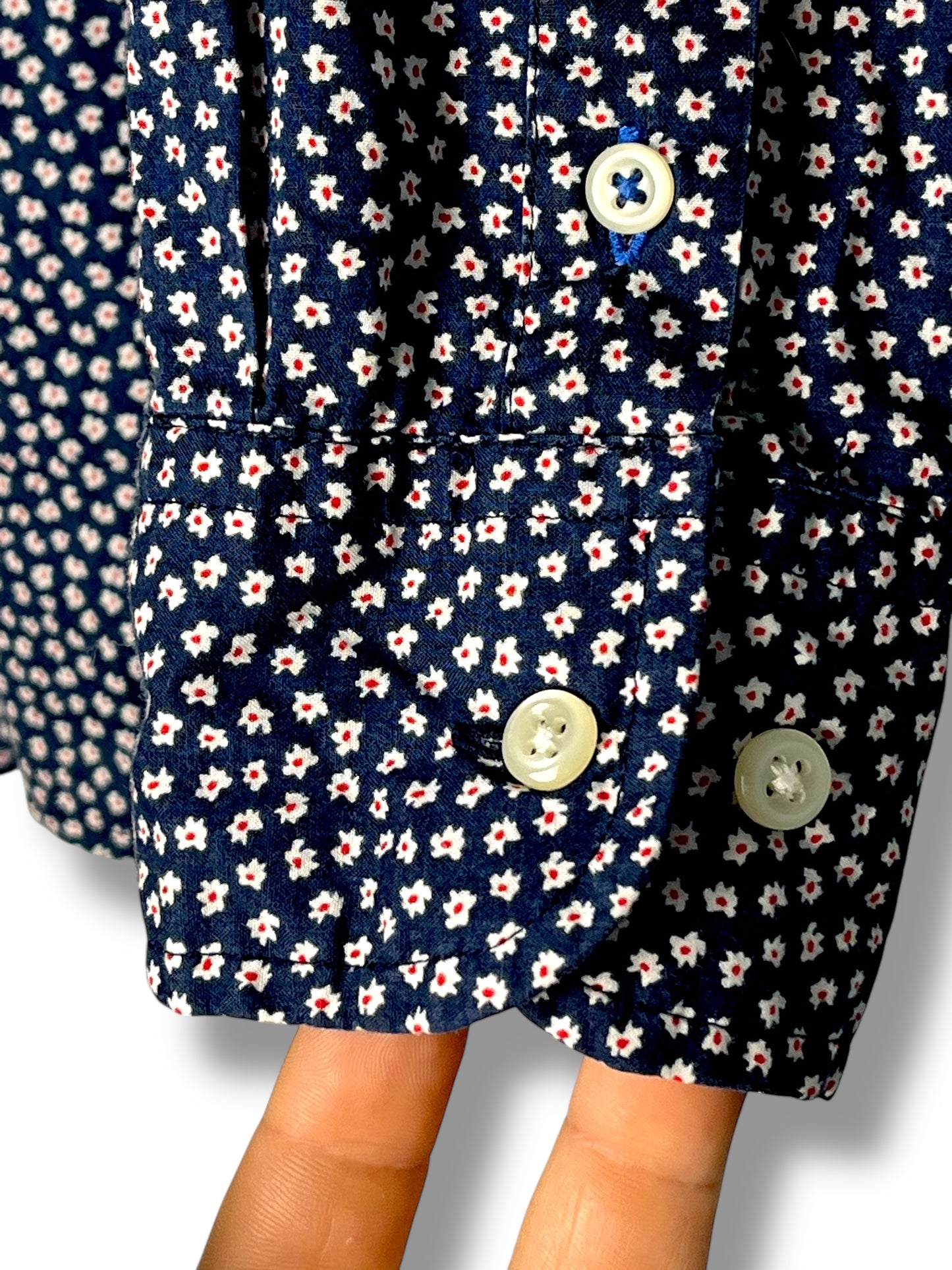 Tommy Hilfiger Shirt – Navy Floral – Slim Fit – M