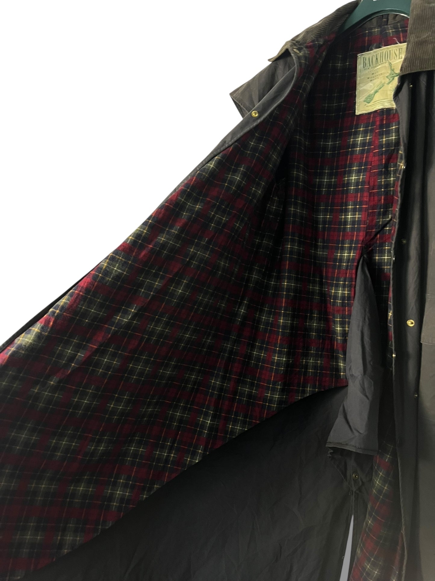 Barbour Backhouse C42 “Driza-Bone” Vintage Navy Raincoat (1990s)