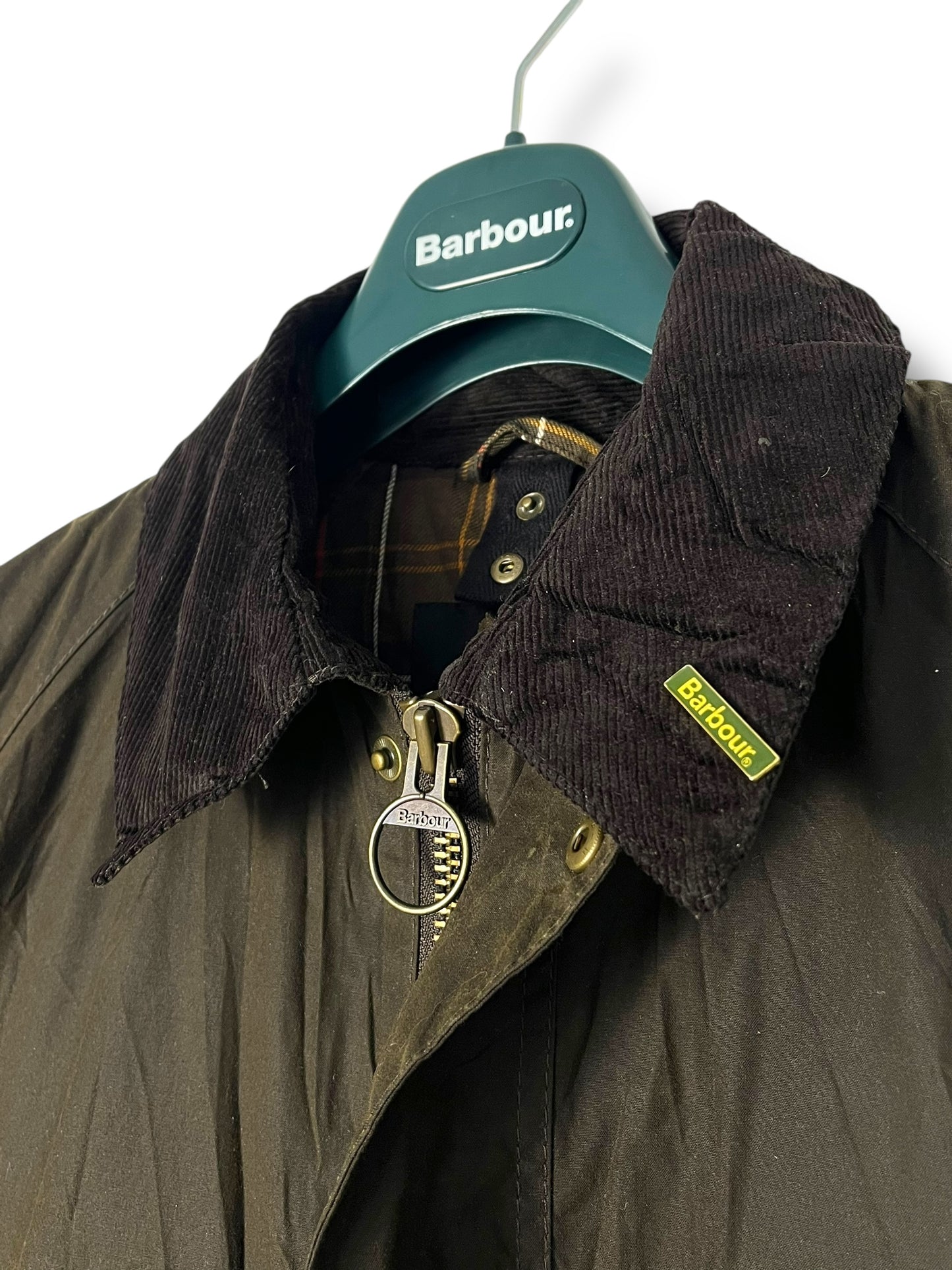 Barbour Ashby Wax Jacket – Dark Olive (Medium)