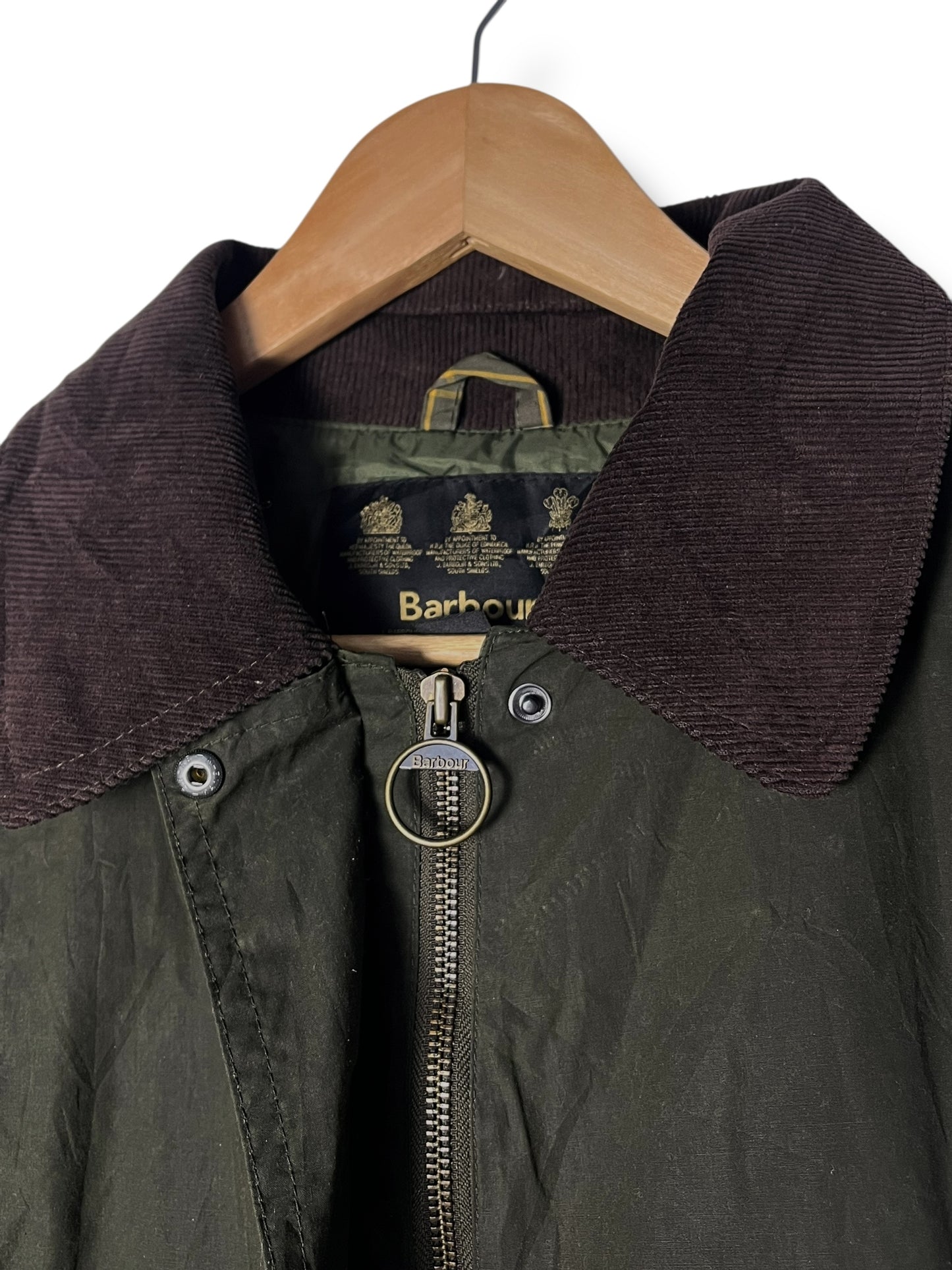 Barbour Hampshire Wax LW Coat Sage Green UK12 (2000s)