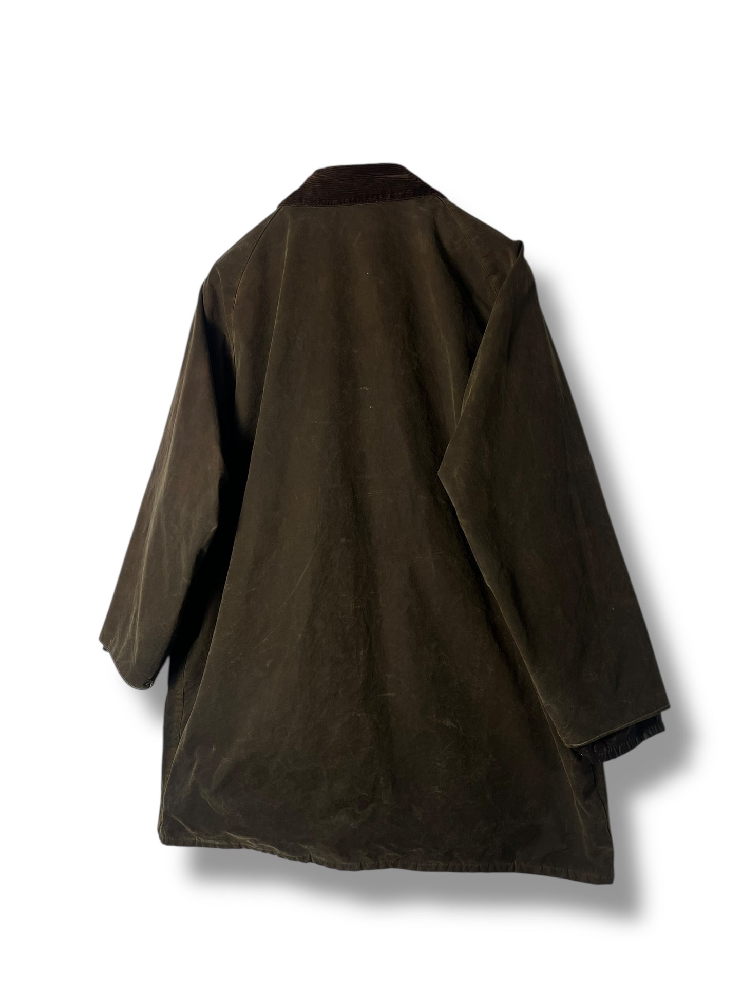 Rare 1980s Barbour Solway Zipper Wax Jacket – Olive – C44