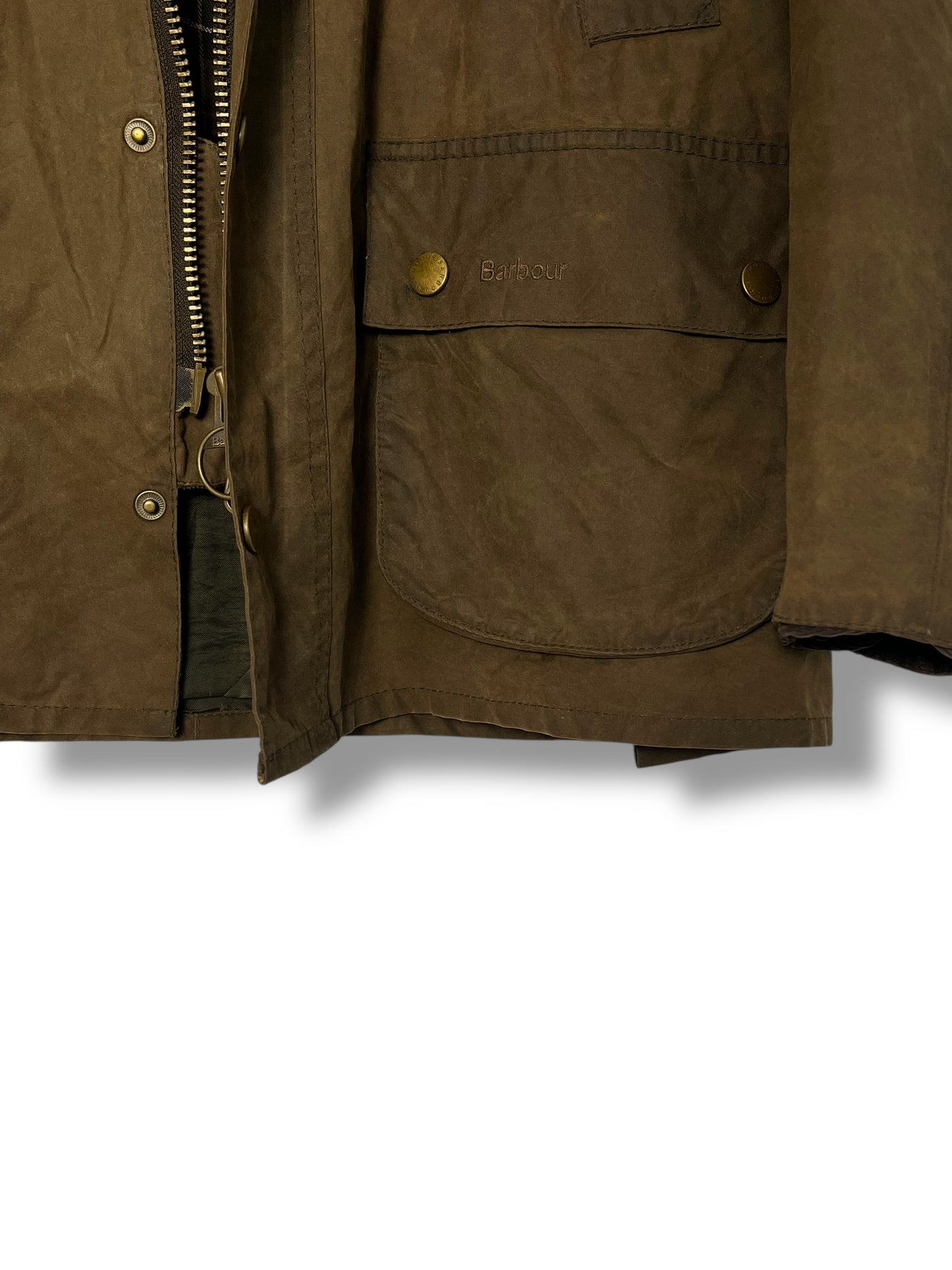 Barbour Ashby Wax Jacket – Olive (L)