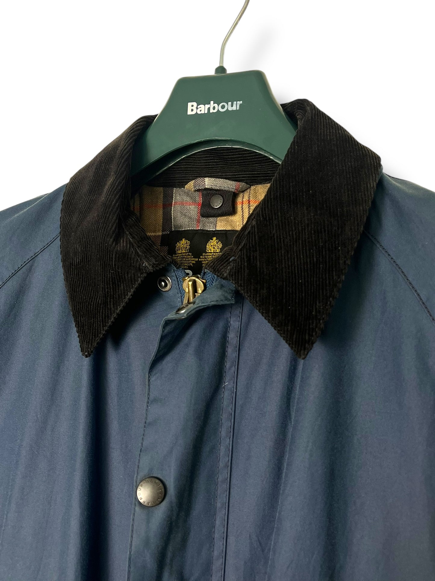Barbour Ashby – Light Blue Waxed Cotton Jacket (size M) 2000