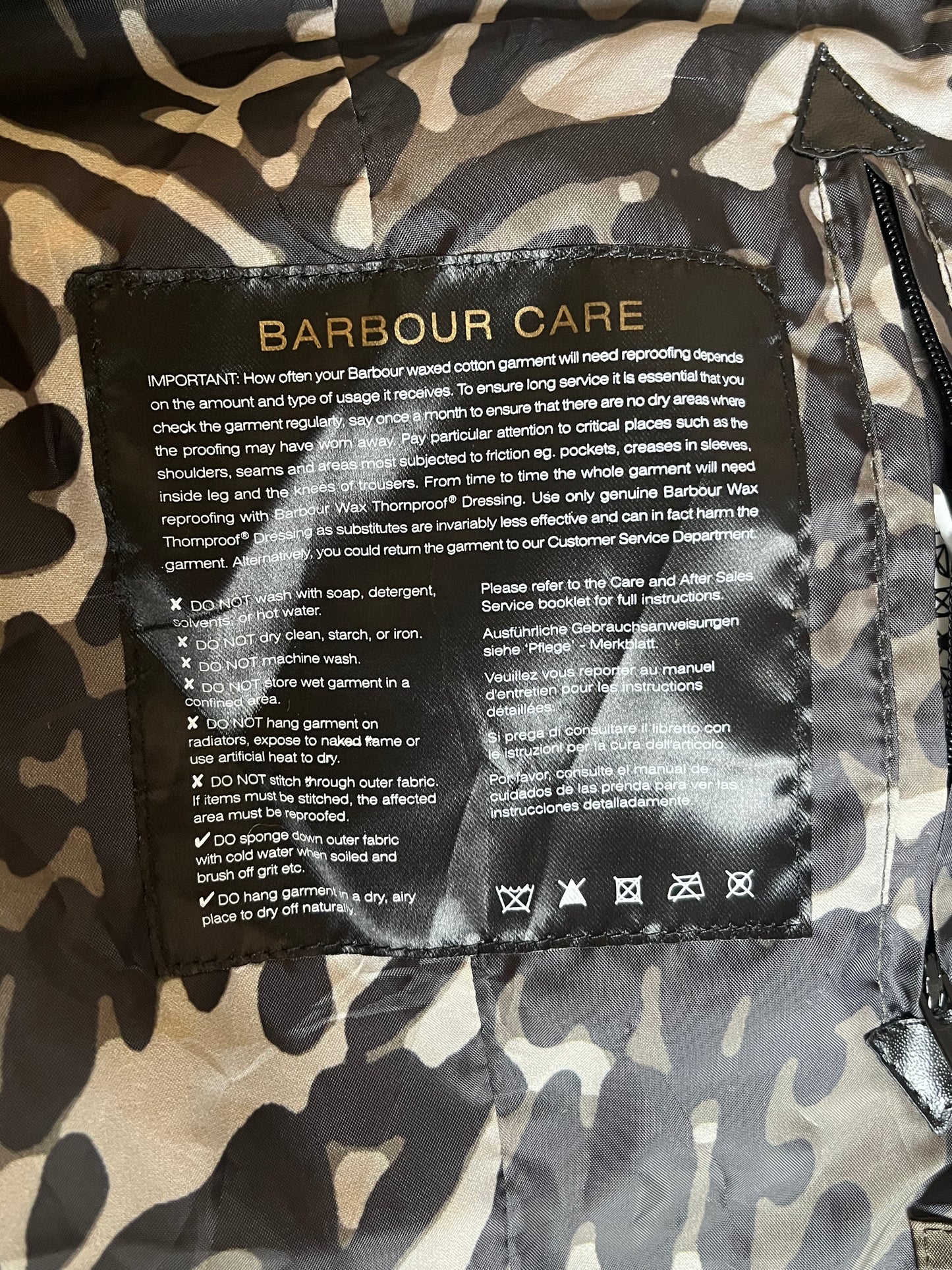 Barbour Buckinghamshire Wax Jacket – Olive & Leather (UK 12 / EU 40)