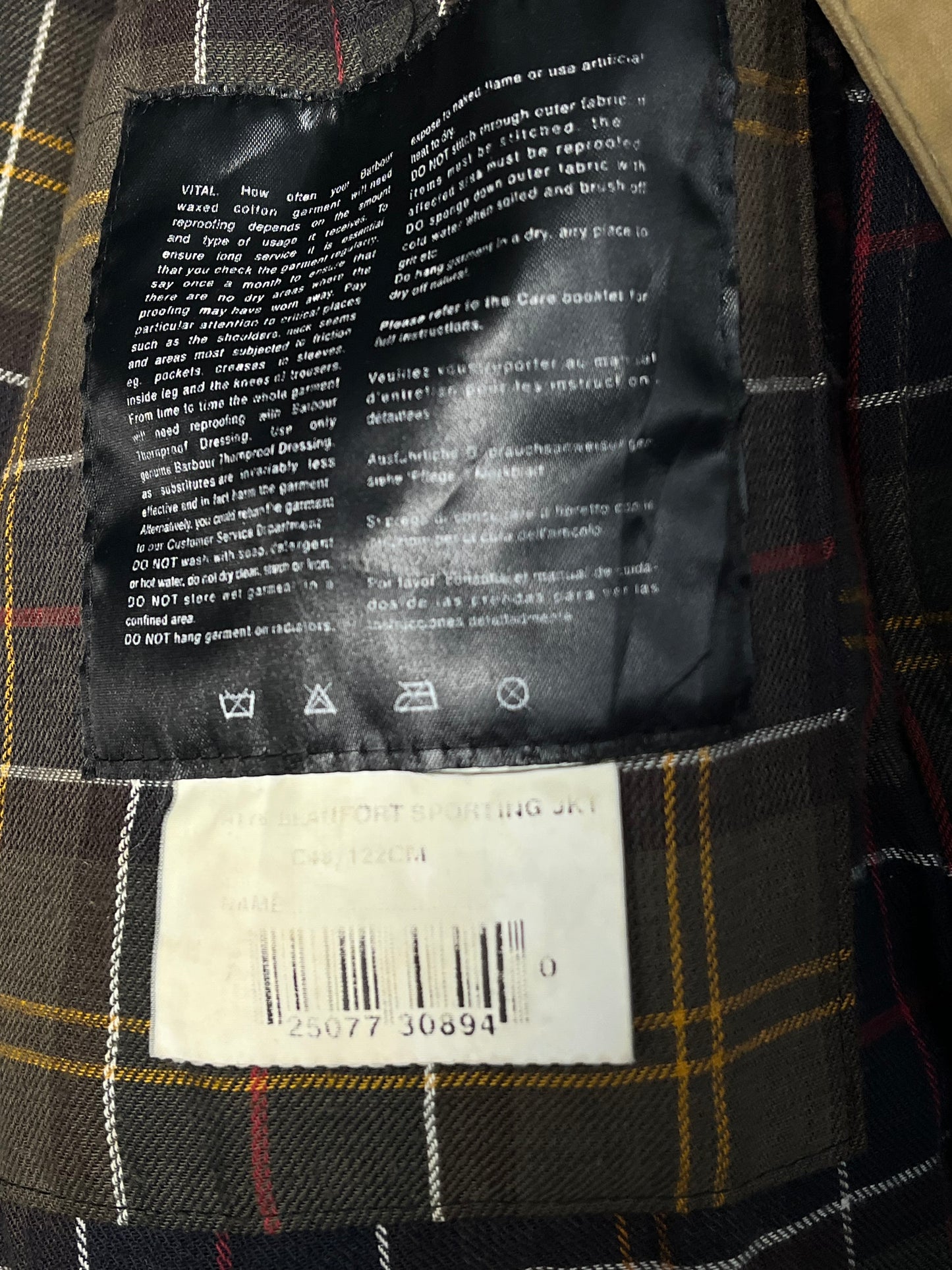 Barbour Sporting Wax Jacket – Mustard / Olive – C48 (Fits XL) – Early 2000s – Selected by DRAPS