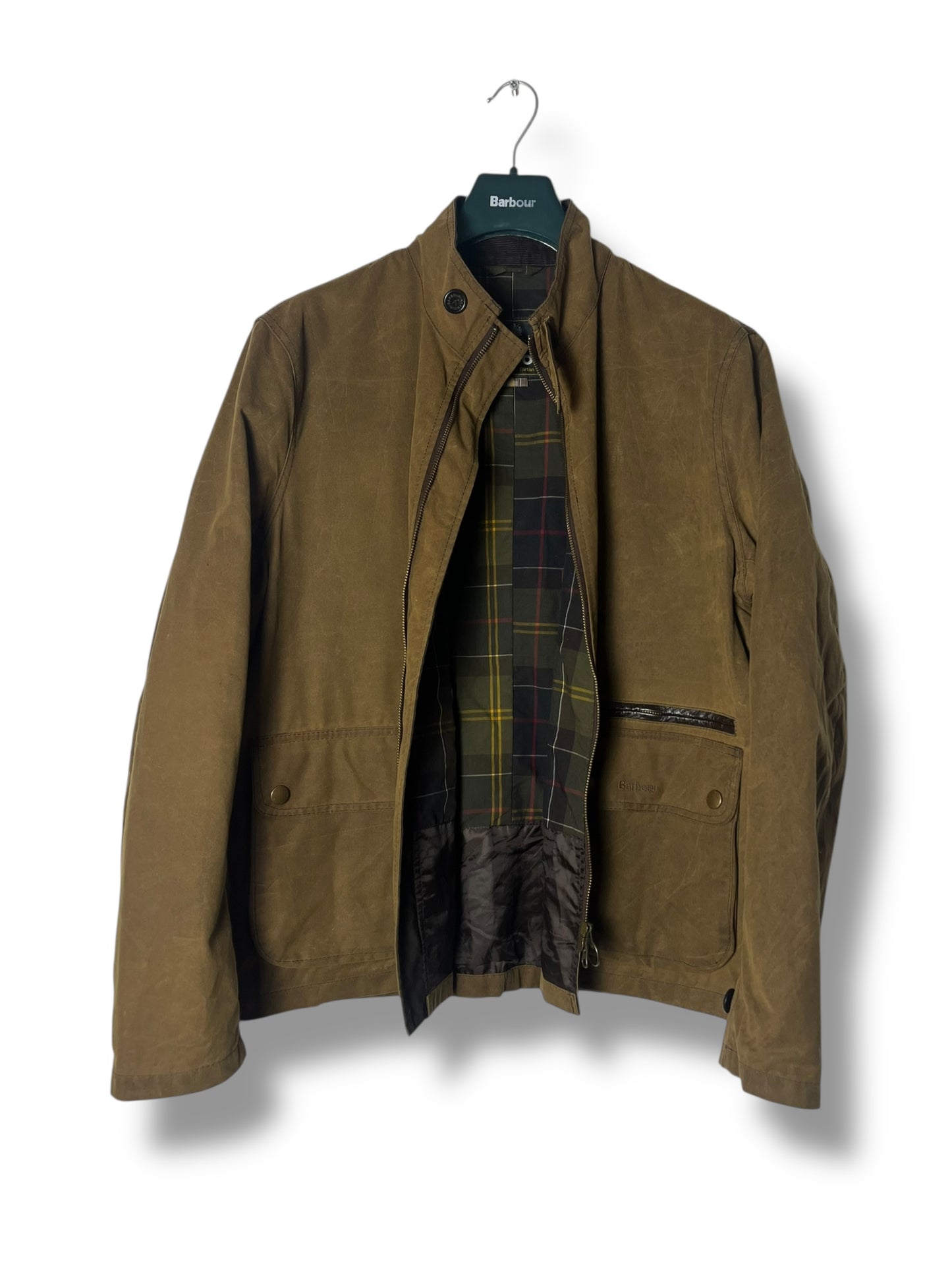 Barbour Nixol Wax Jacket – Mustard – Vintage – Fits L (Tagged XL)