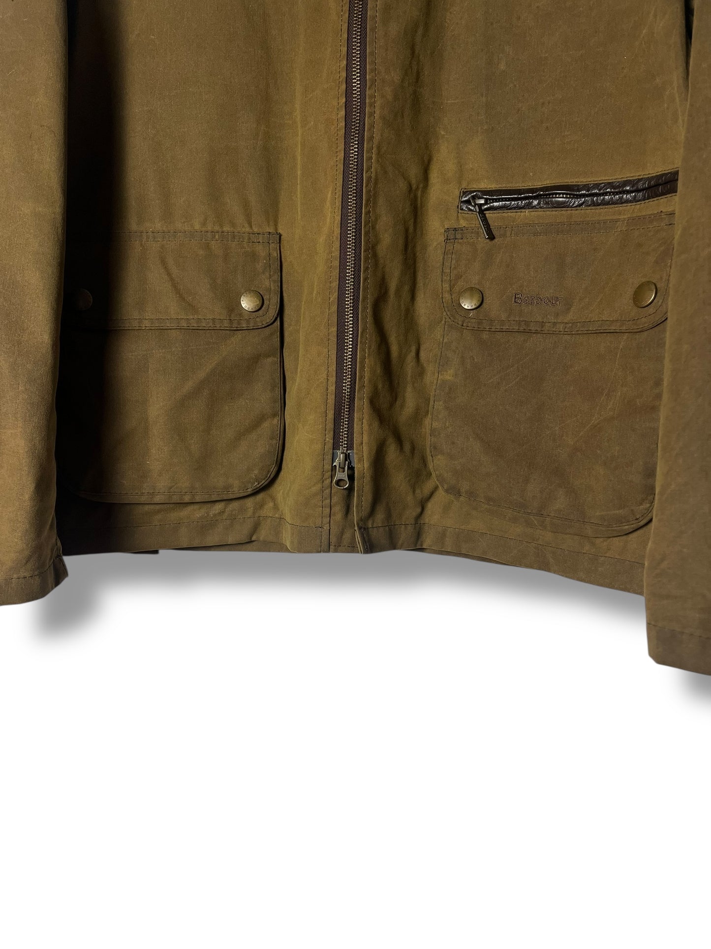 Barbour Nixol Wax Jacket – Mustard – Vintage – Fits L (Tagged XL)