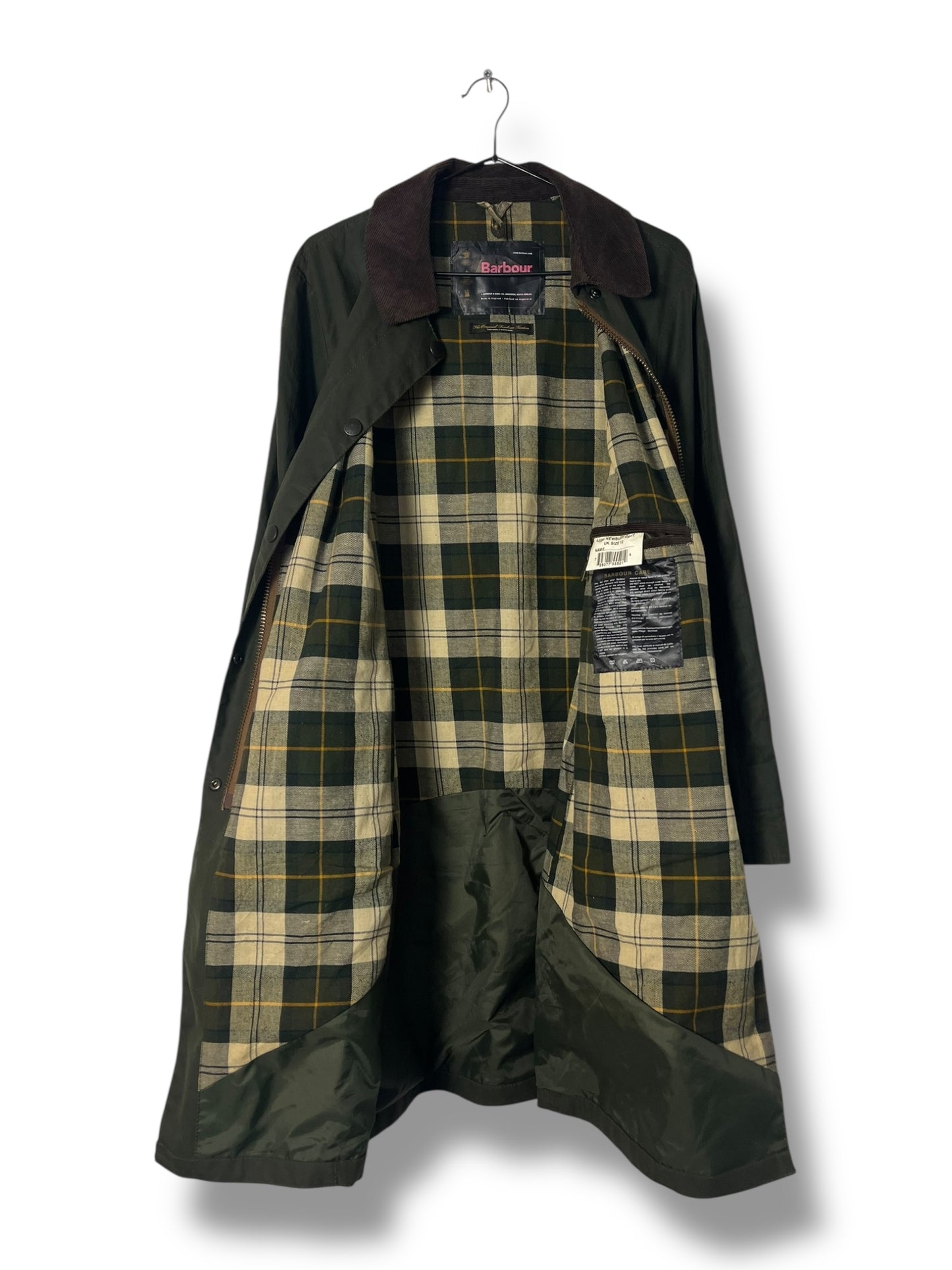Barbour Newbury Sage Waxed Cotton Coat – UK 12