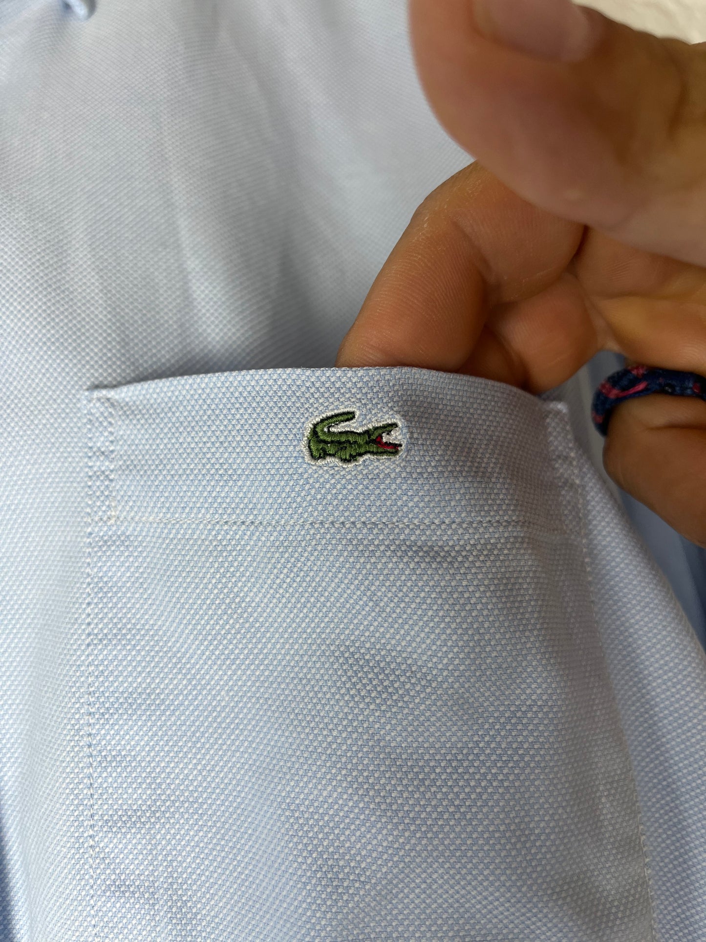 Lacoste Classic Fit Vintage Shirt – Light Blue