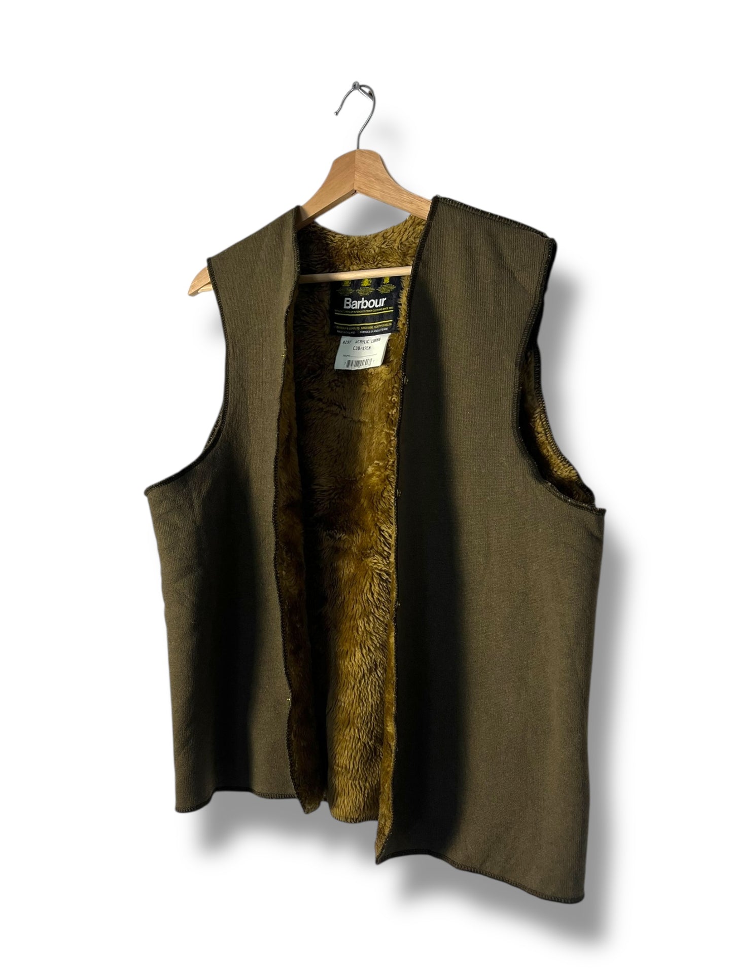 Barbour Vintage Body Warmer C38 Liner – Button Clip