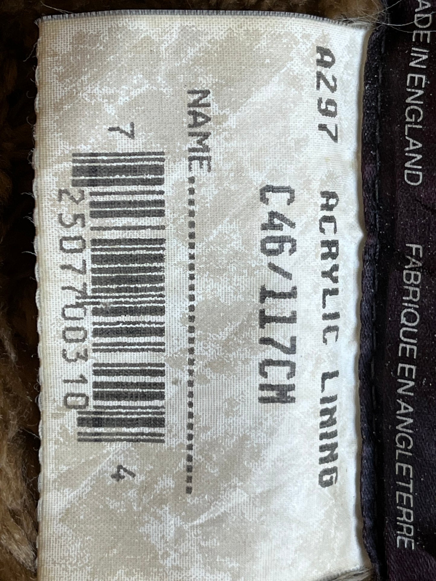 Barbour Vintage Body Warmer C46 Liner – Button Clip 1994