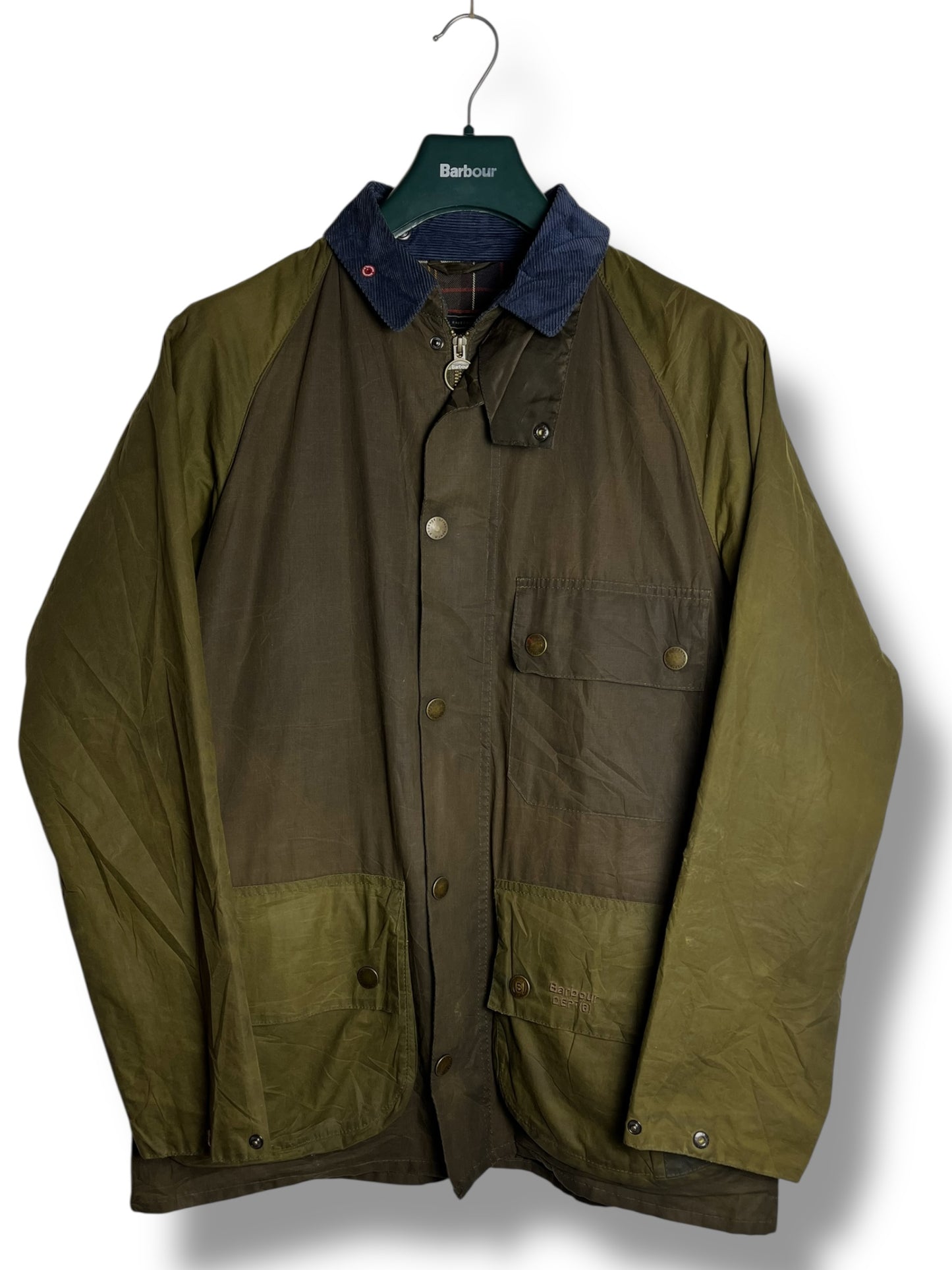Barbour Customised Bedale – Dept (B) Lightweight Wax Jacket Green M