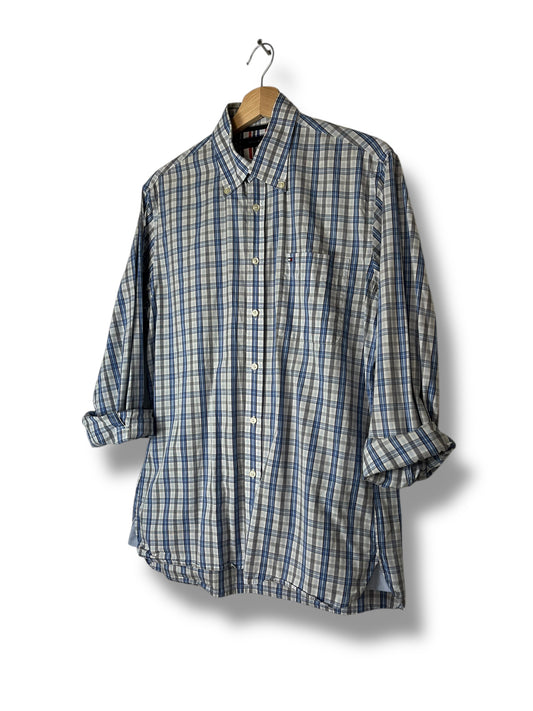 Tommy Hilfiger Checkered Shirt M Blue/White