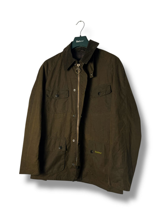 Barbour Retail Freezer Wax Jacket – Olive – Size S – Selected by DRAPS