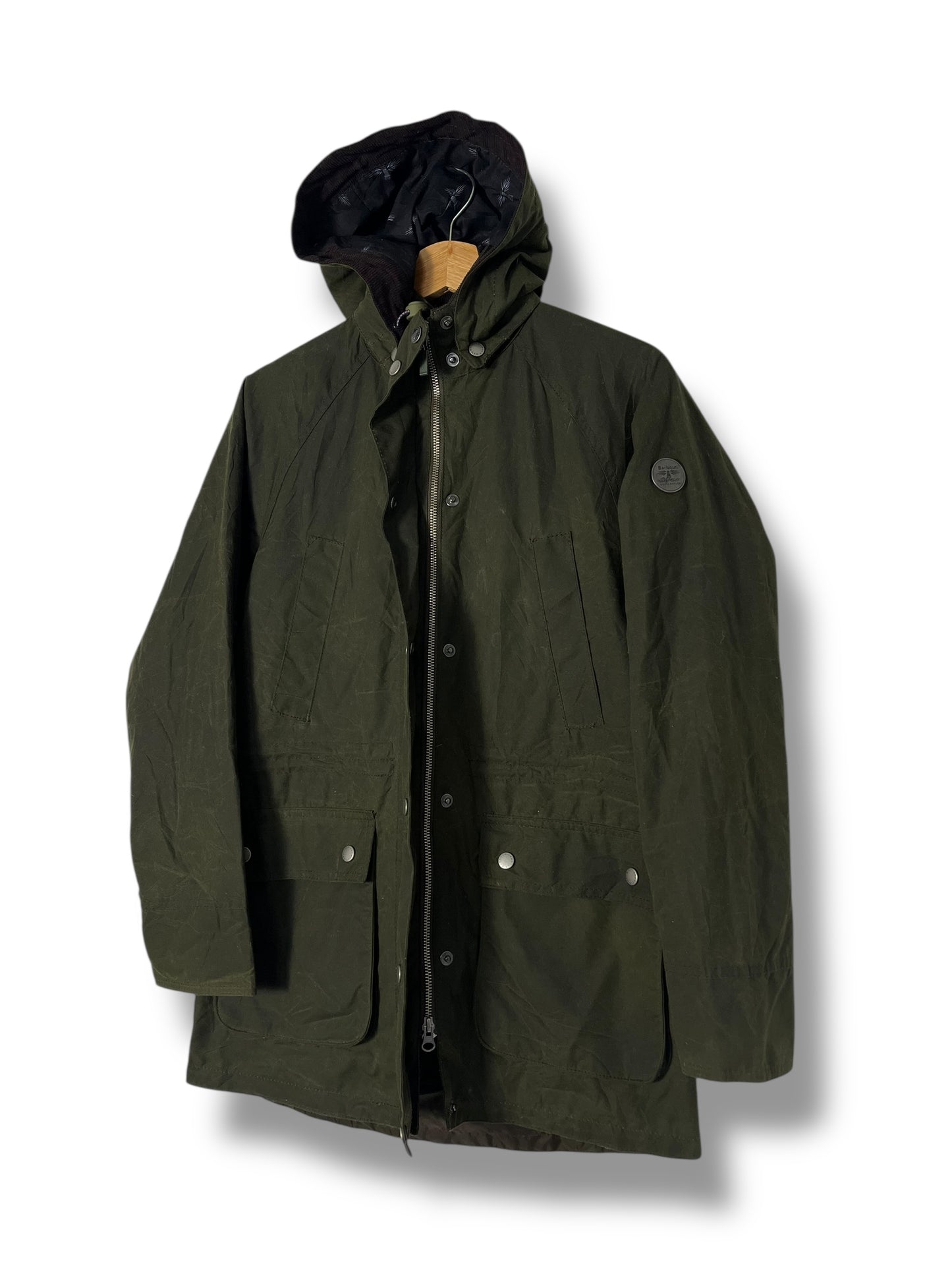 Barbour Waxed Parka – Sage Green – Women’s UK 8